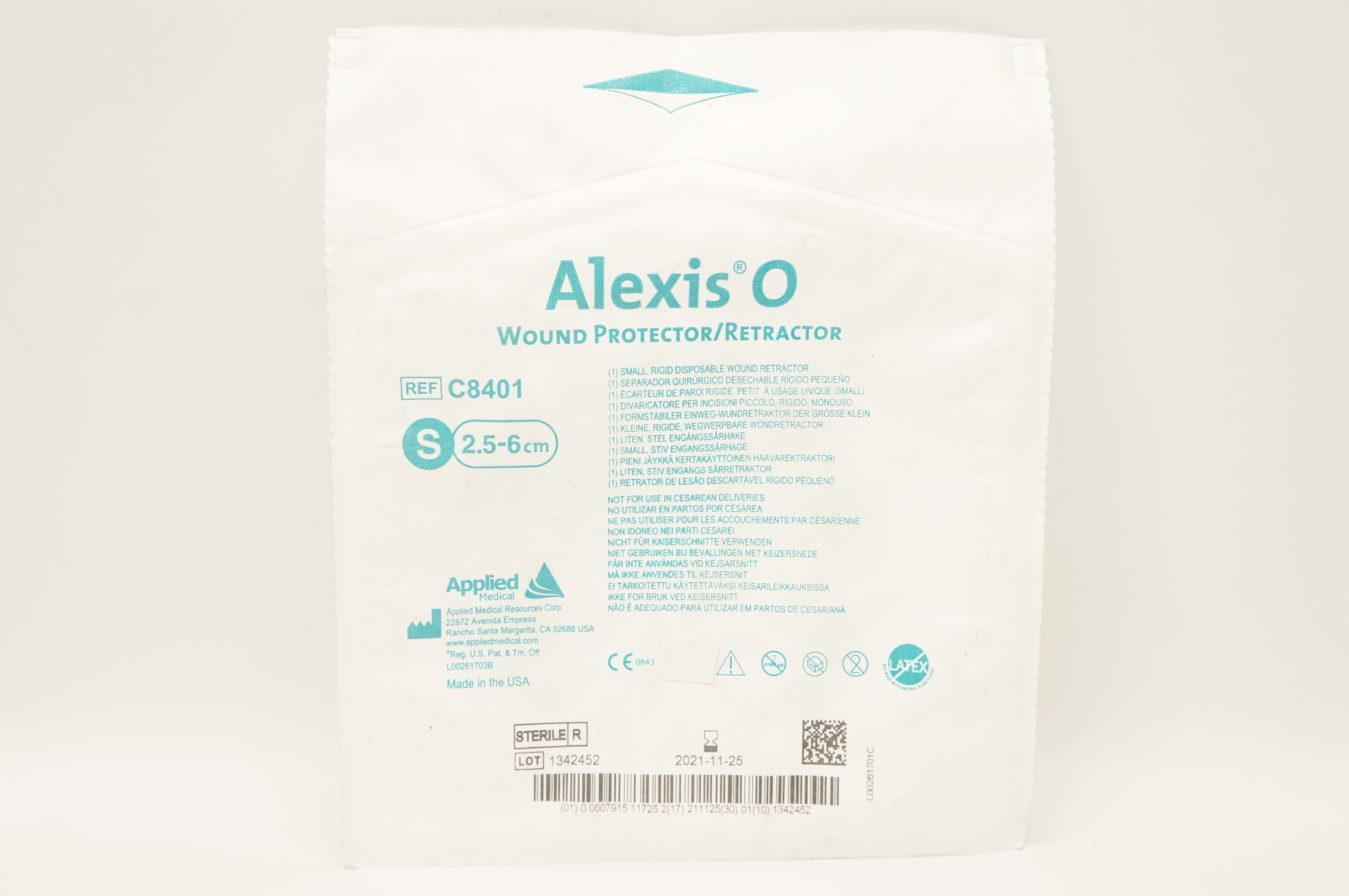 Applied Medical C8401 Alexis O Wound Protector/Retractor S 2.5-6cm