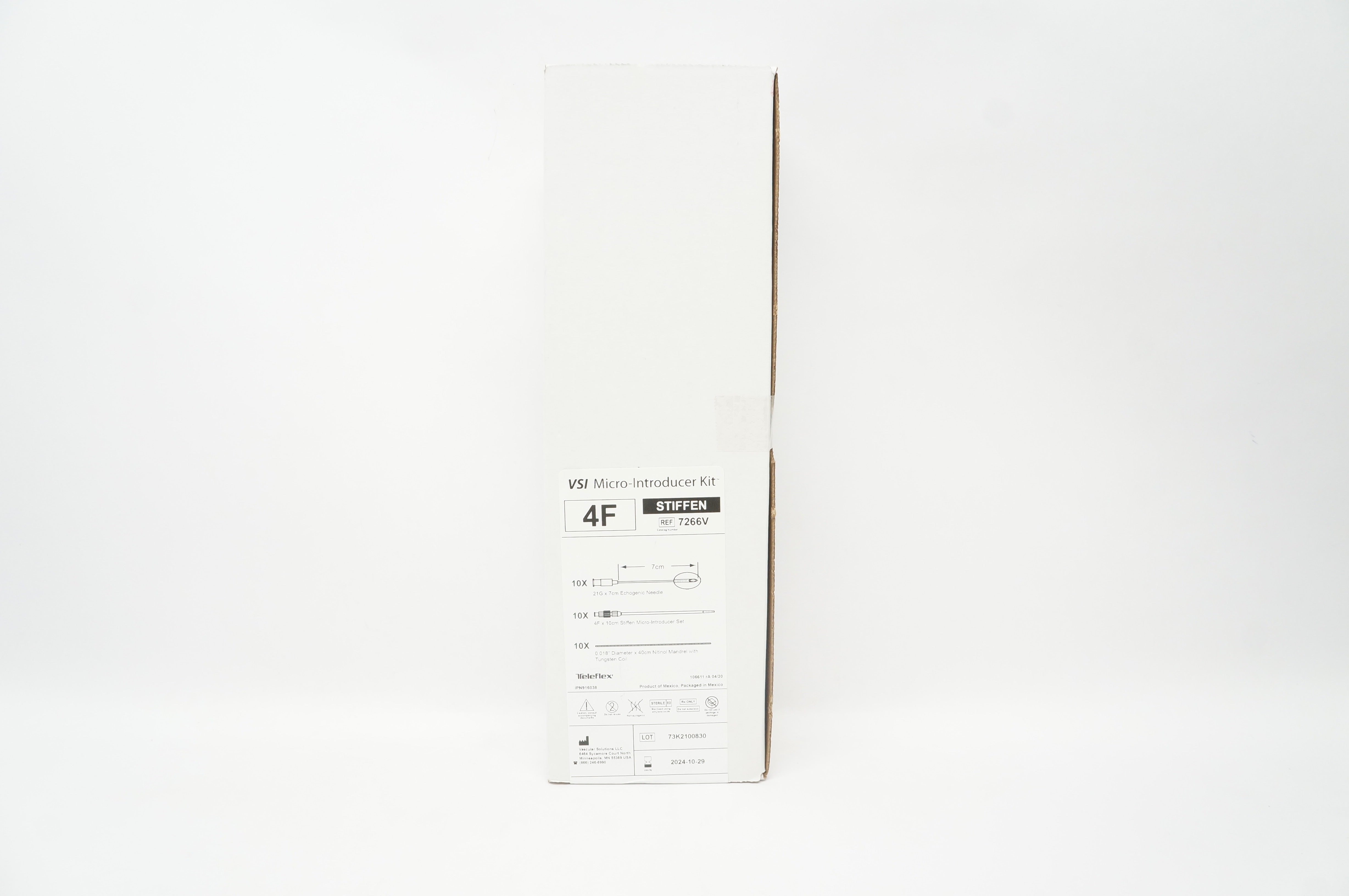 Vascular Solutions 7266V Teleflex VSI Micro-Introducer Kit 4F - Box of 10
