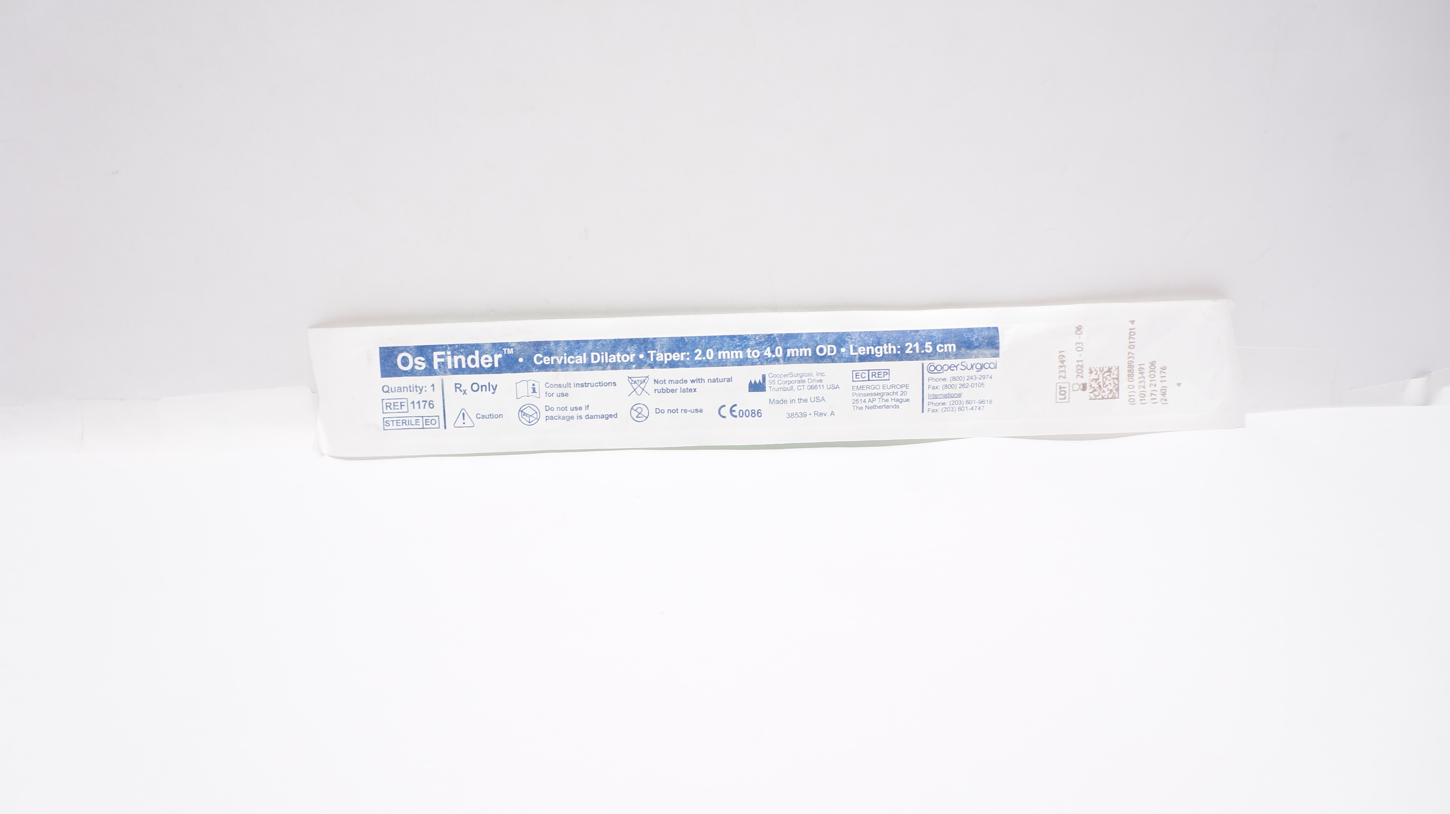 Cooper Surgical 1176 Os Finder Cervical Dilators 2.0mm to 4.0mm (x)