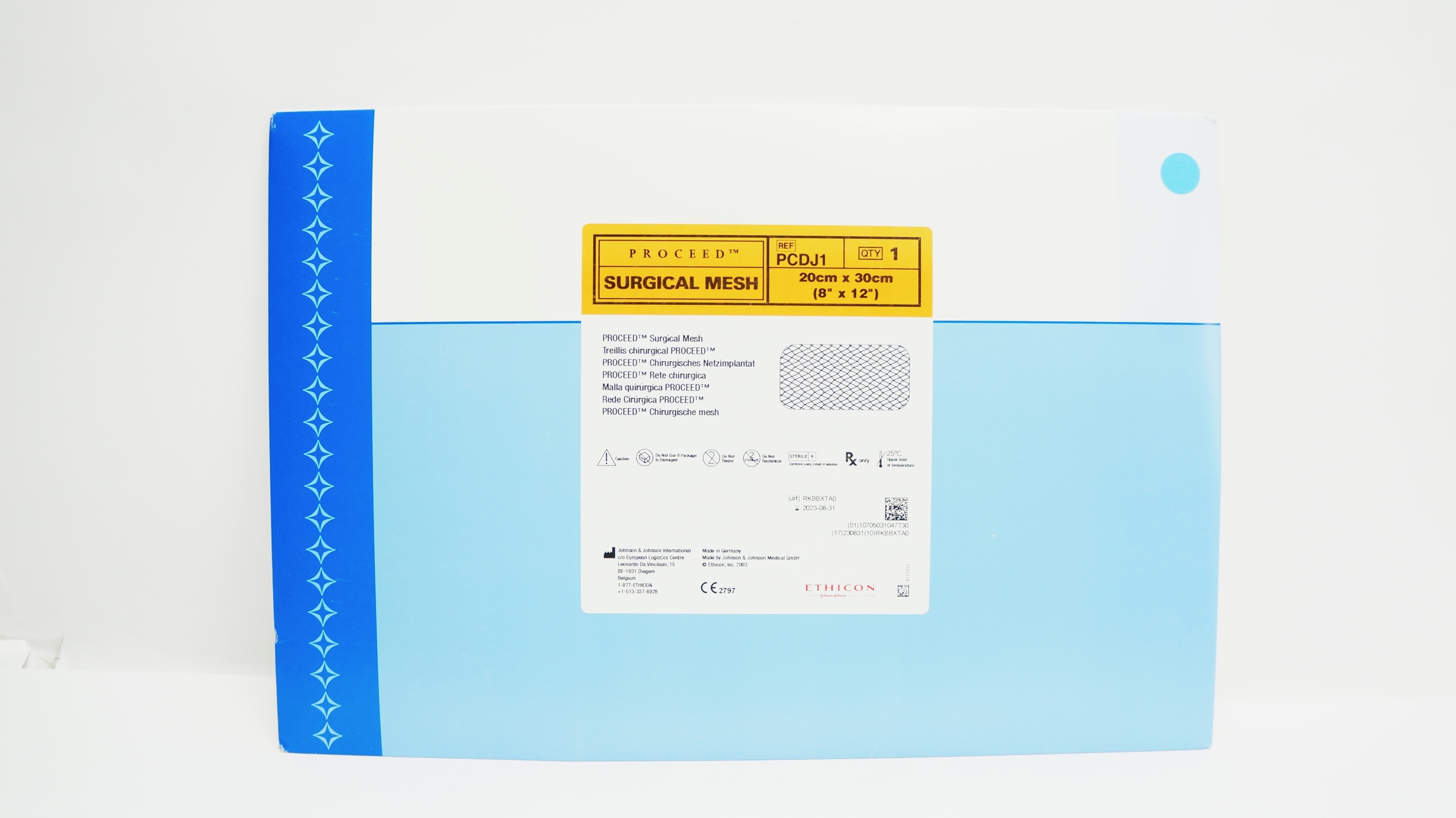 Ethicon PCDJ1 Proceed Surgical Mesh 8inch x 12inch (x)