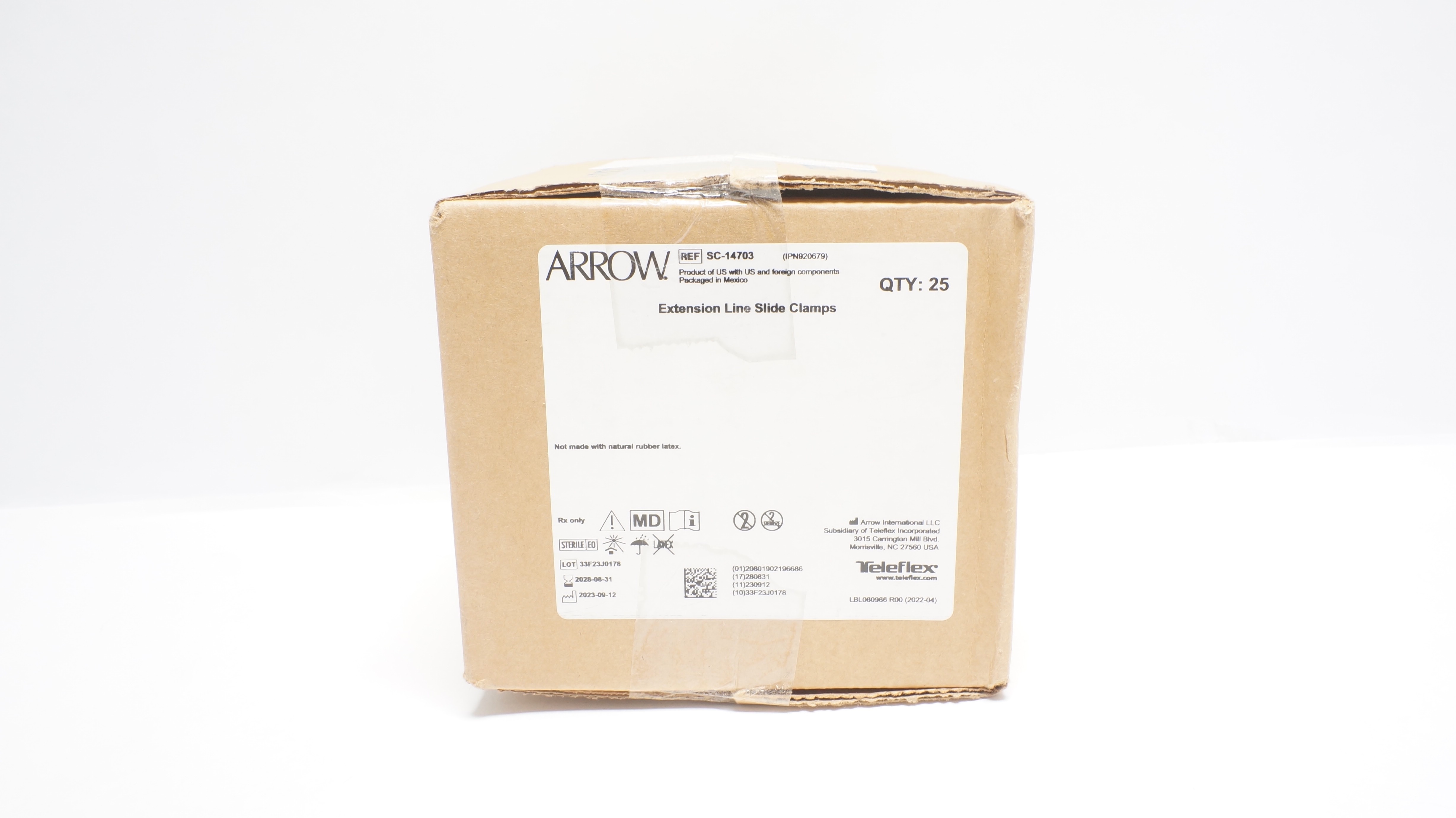 Teleflex SC-14703 Arrow Extension Line Slide Clamps - Box of 25
