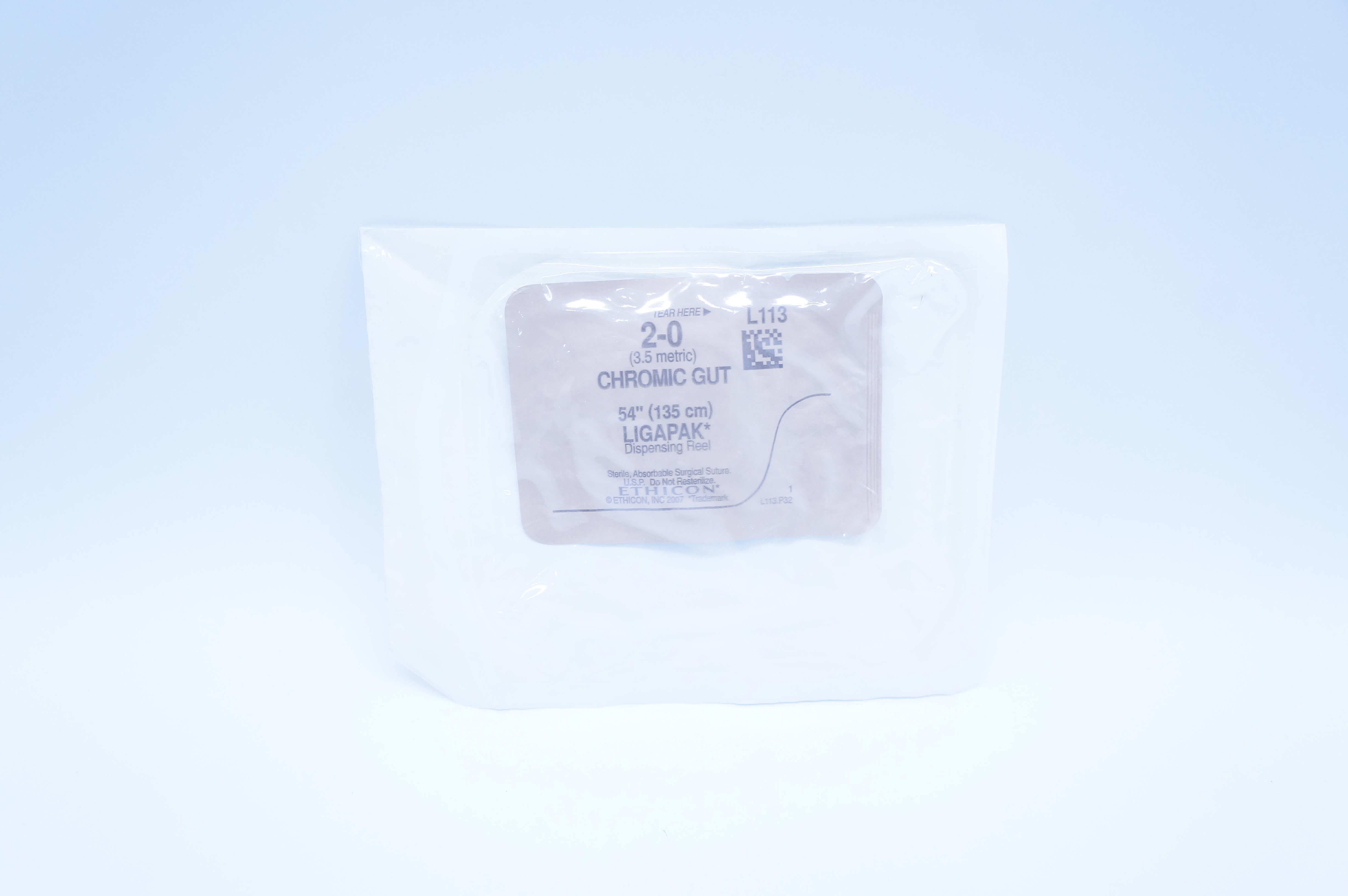 Ethicon L113 2-0 CHROMIC GUT, LIGAPAK, 54inch (x)