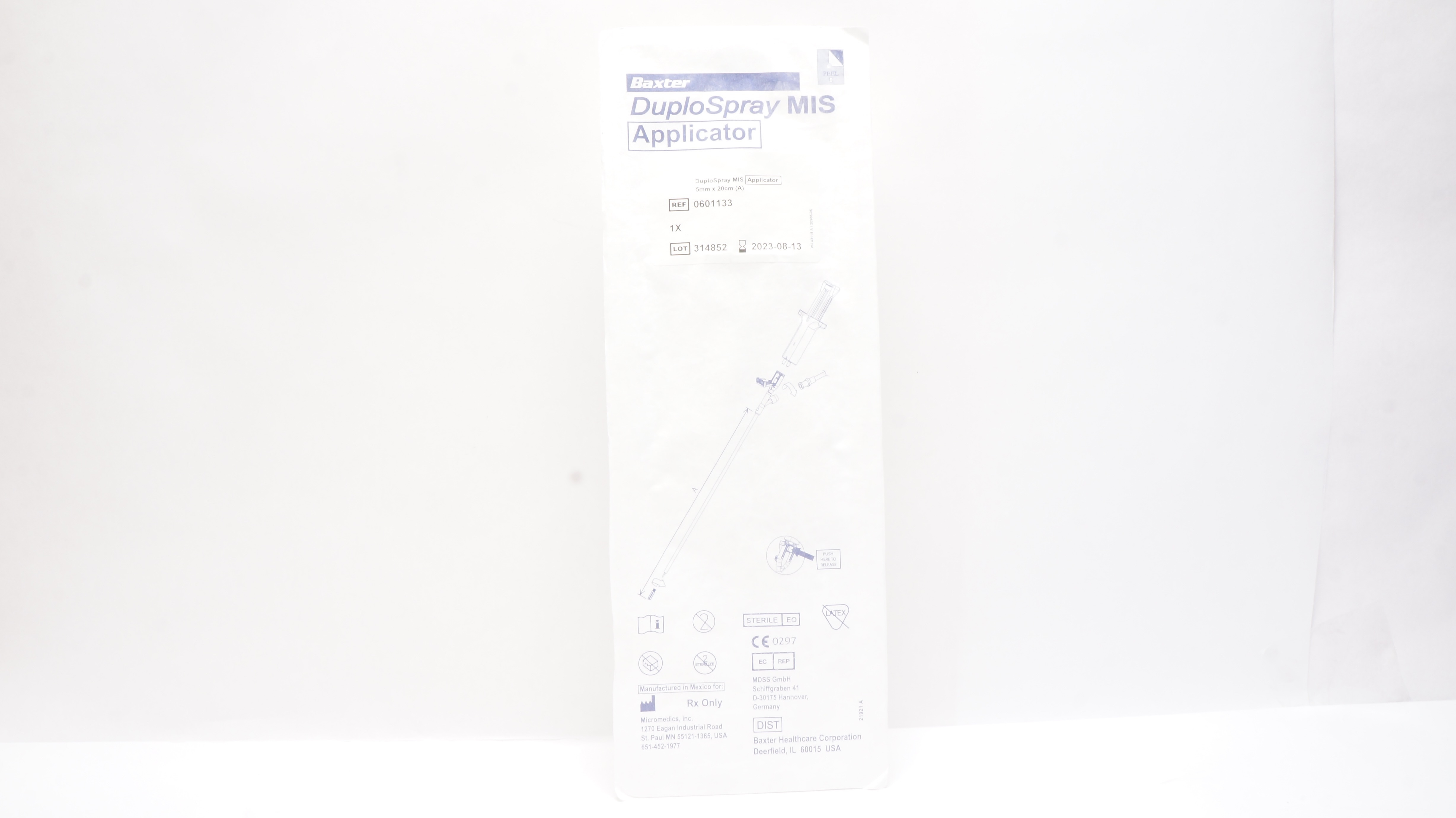 Micromedics 0601133 Baxter DuploSpray MIS Applicator 5mm x 20cm