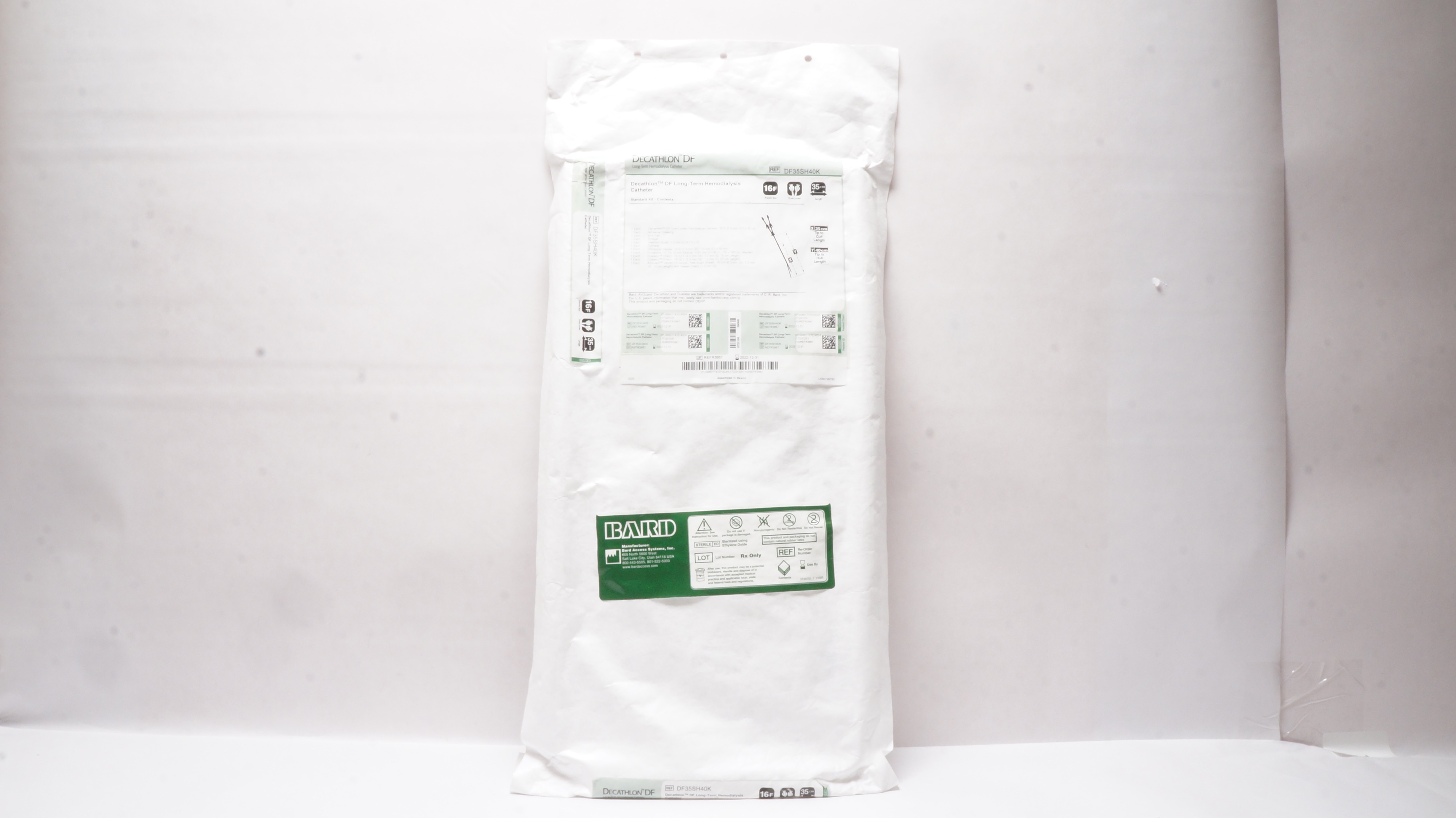 Bard DF35SH40K Decathlon DF Long-Term Hemodialysis Cath.Standard Kit 16F 35cm(x)