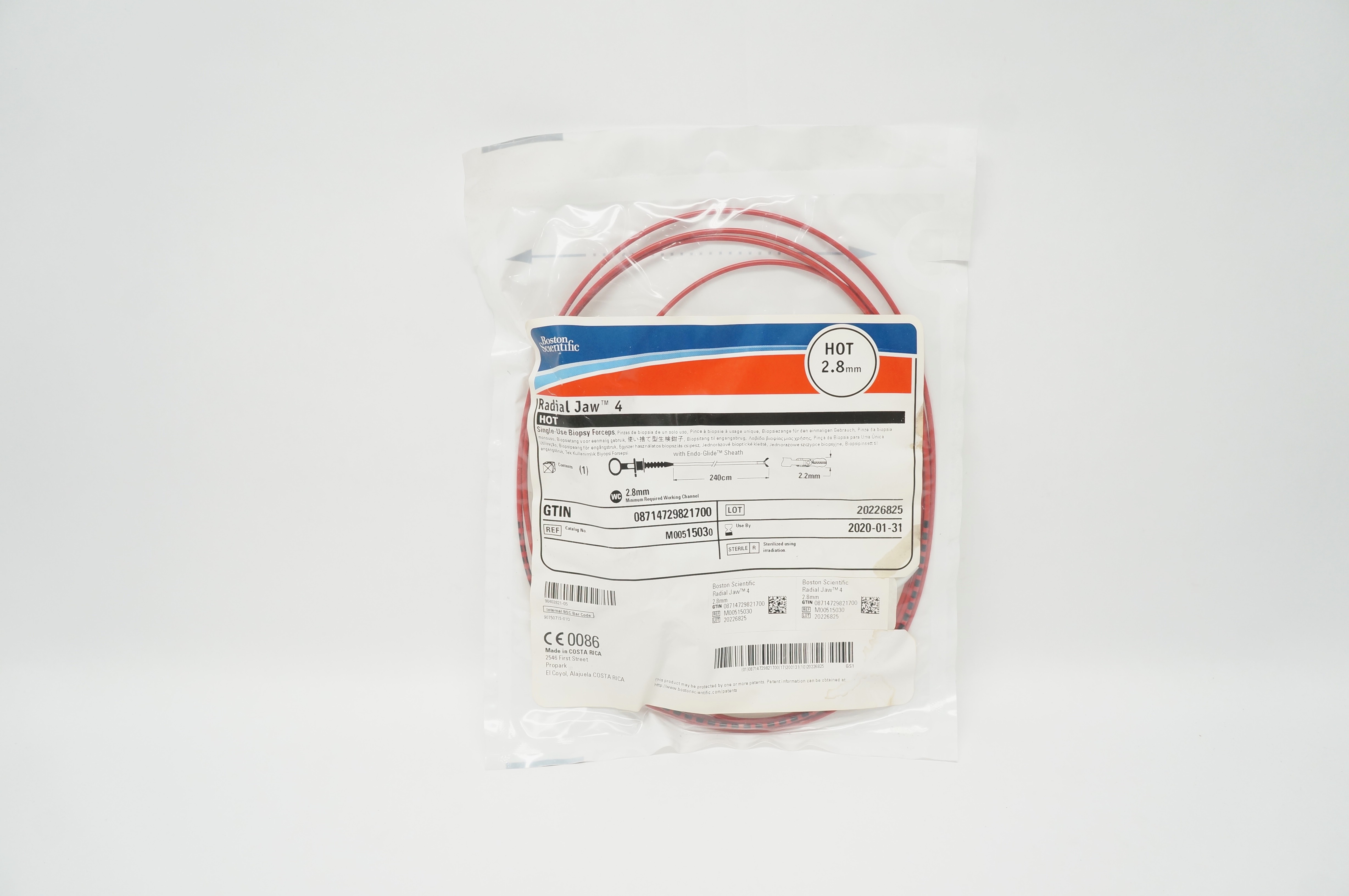 Boston Scientific M00515030 Radial Jaw 4 Hot Single Use Biopsy Foceps 2.8mm (x)