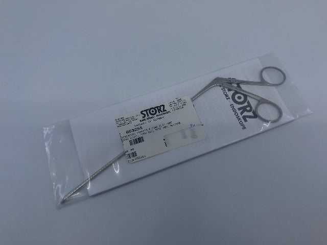 Karl Storz 663255 Miniature Forceps, With Fine Flat Jaws, Width Of Cut 1 mm, WL 18 cm