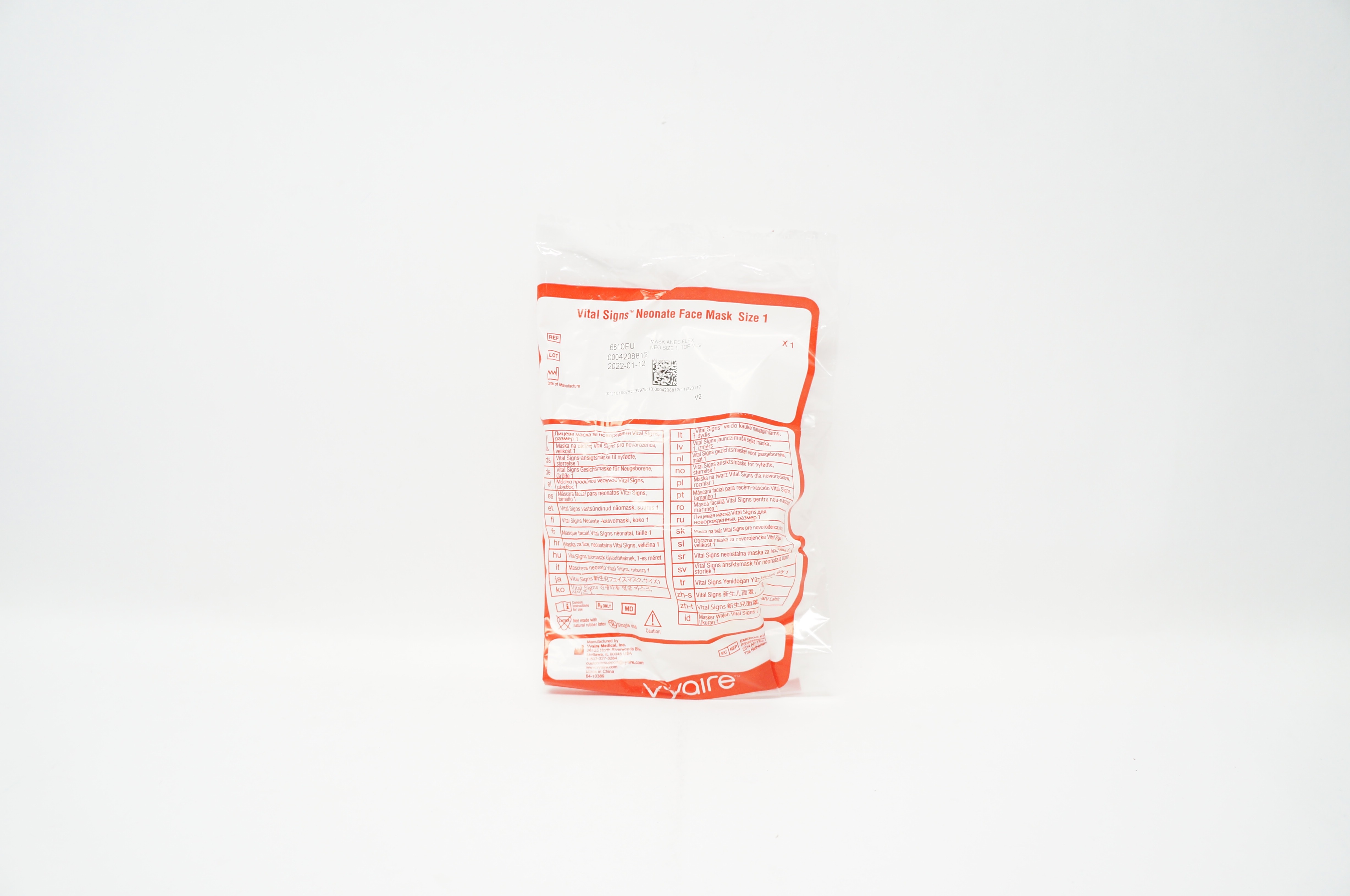 Vyaire 6810EU Vital Signs Neonate Face Mask - Size 1