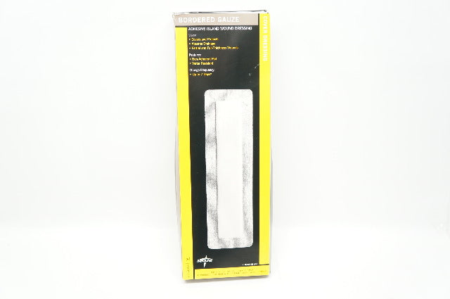 Medline MSC32414 Adhesive Island Wound Dressing 4x14inch, 2x12inchPad- Box of 15