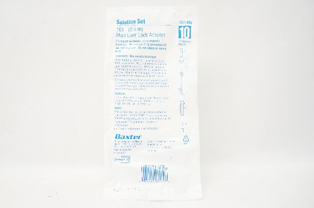 Baxter 1C8109s Solution Set 101inch Male Luer Lock Adapter 10 drops/mL Approx.
