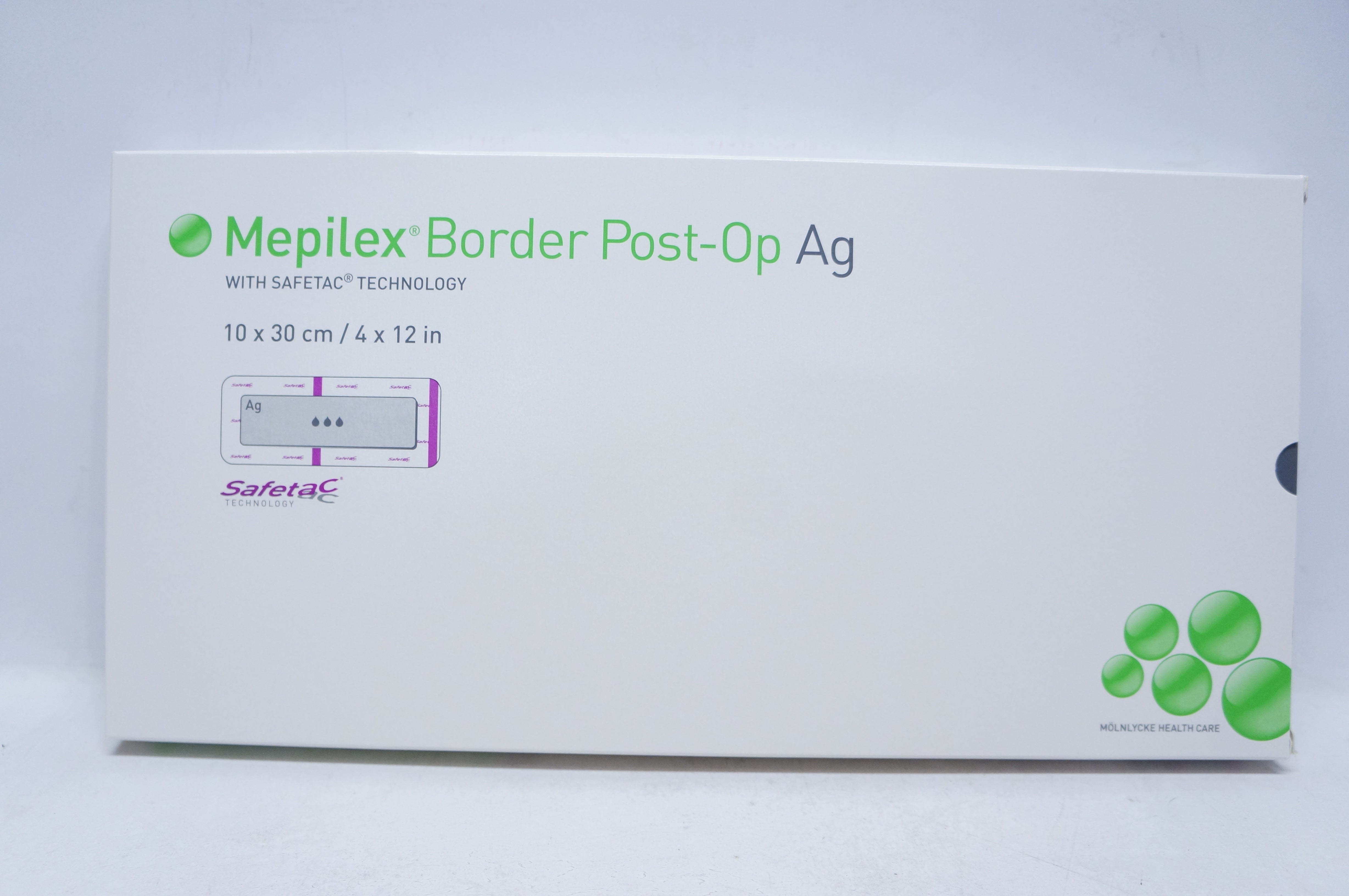 Molnlycke Health Care 498600 Mepilex Border Post-Op Ag 4 x 12inch