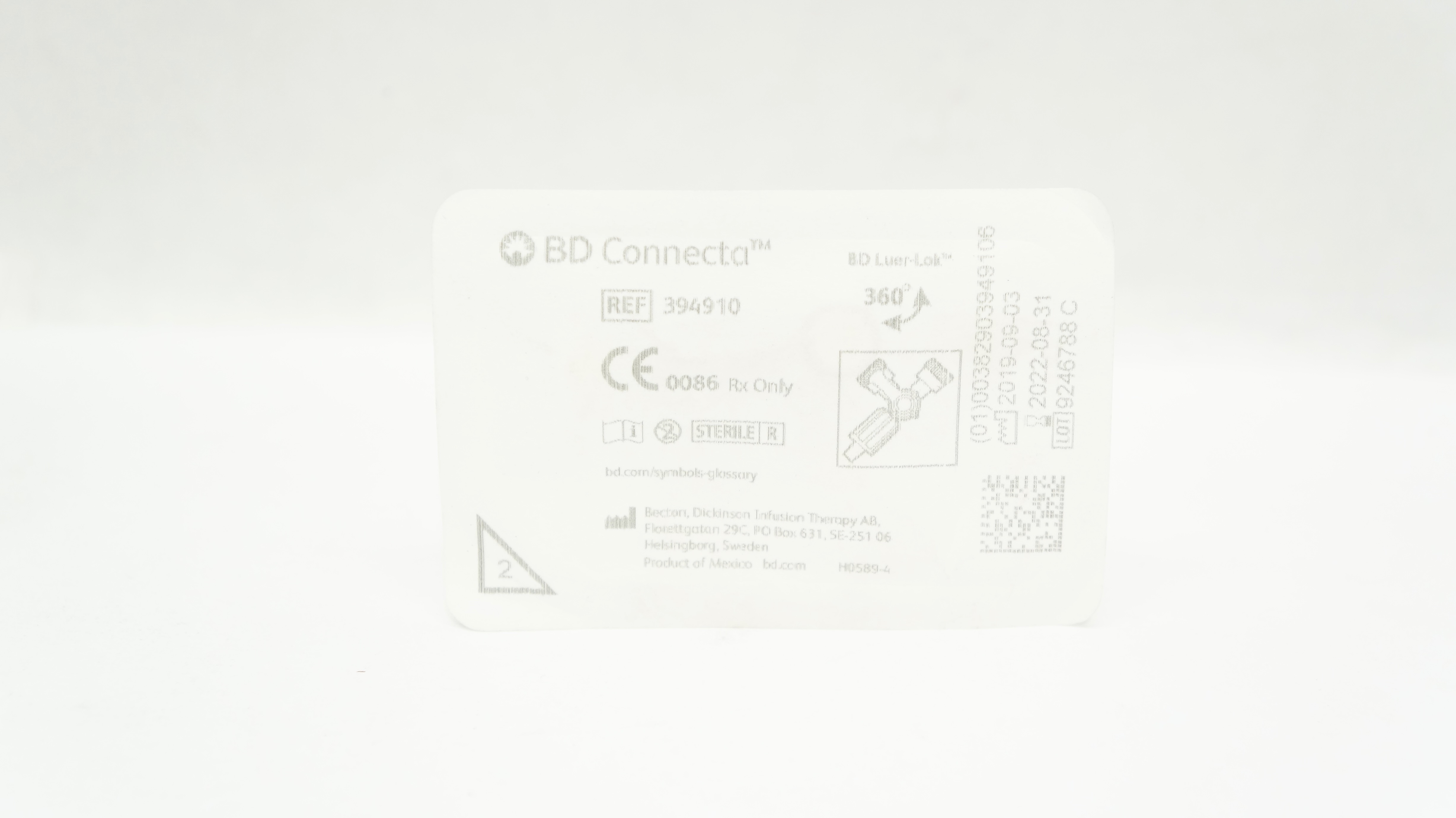 BD 394910 Connecta Plus Stopcock With 4-Way 360degree