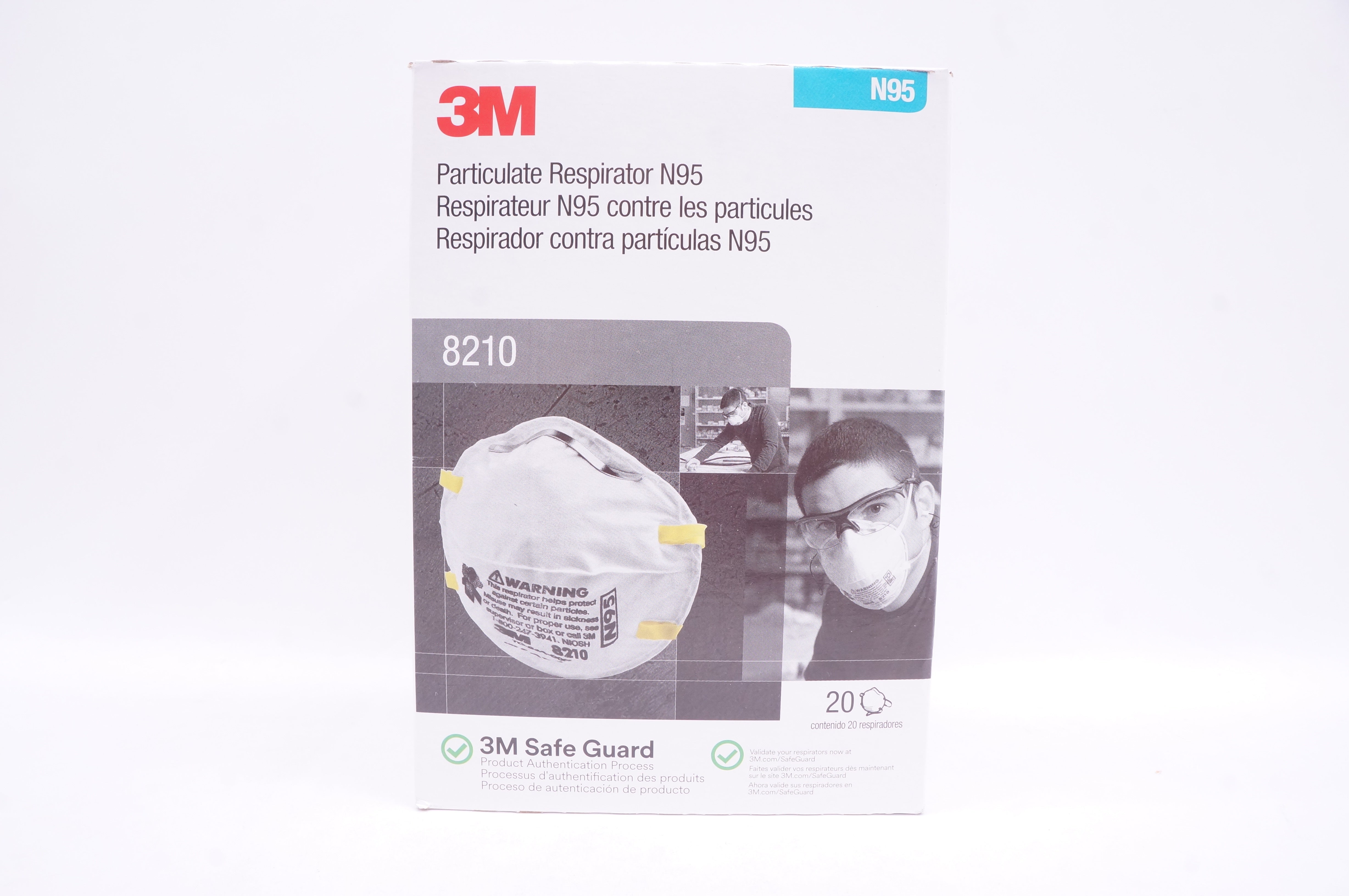 3M 8210 Particulate Respirator N95 - box of 20