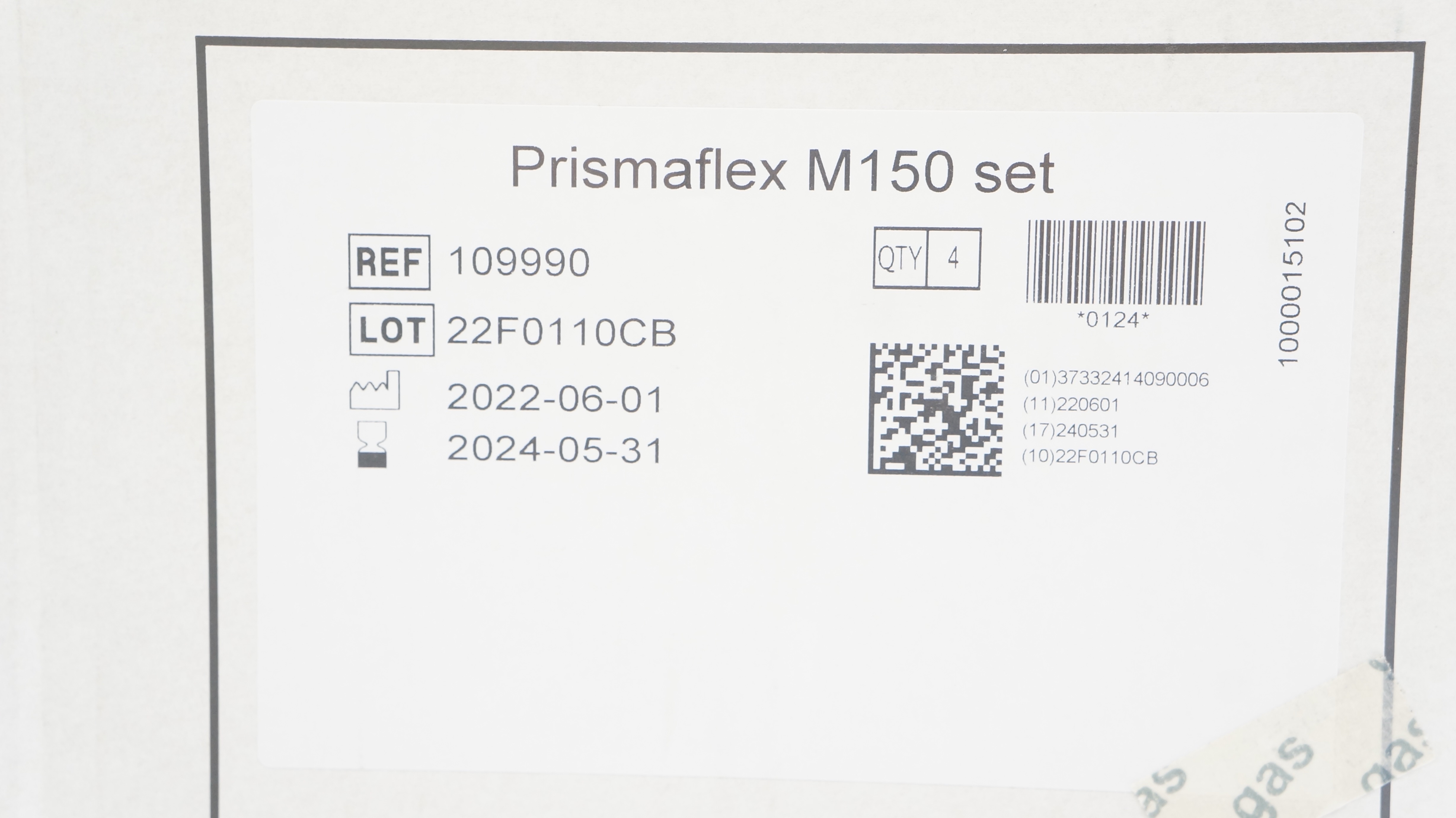 Baxter 109990 Prismaflex M 150Set Extra Corporeal Circuit w/Filter (x)- Box of 4