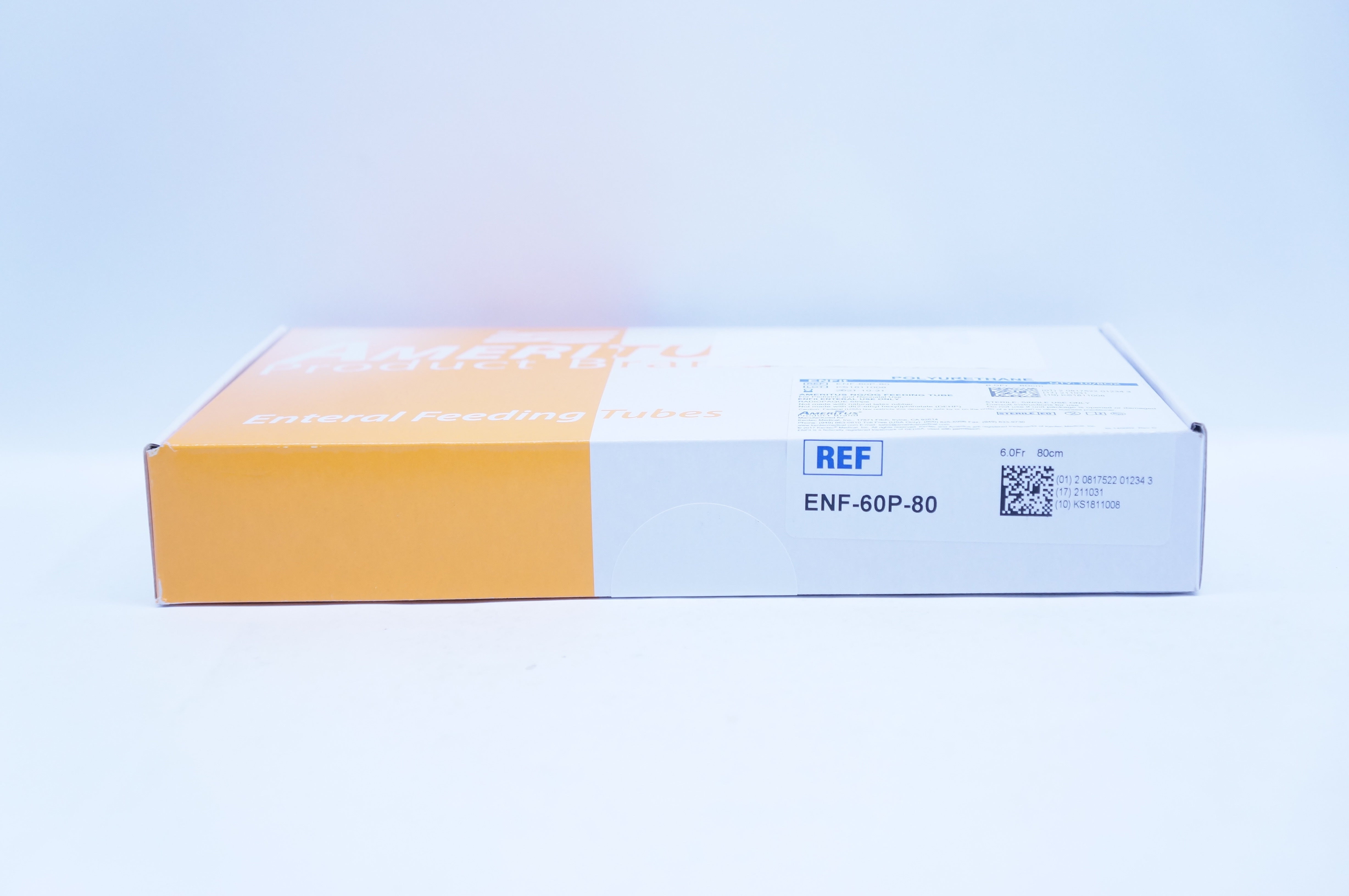 Ameritus ENF-60P-80 Enteral Feeding Tubes Polyurethane ENFit 6Frx80cm -Box of 10