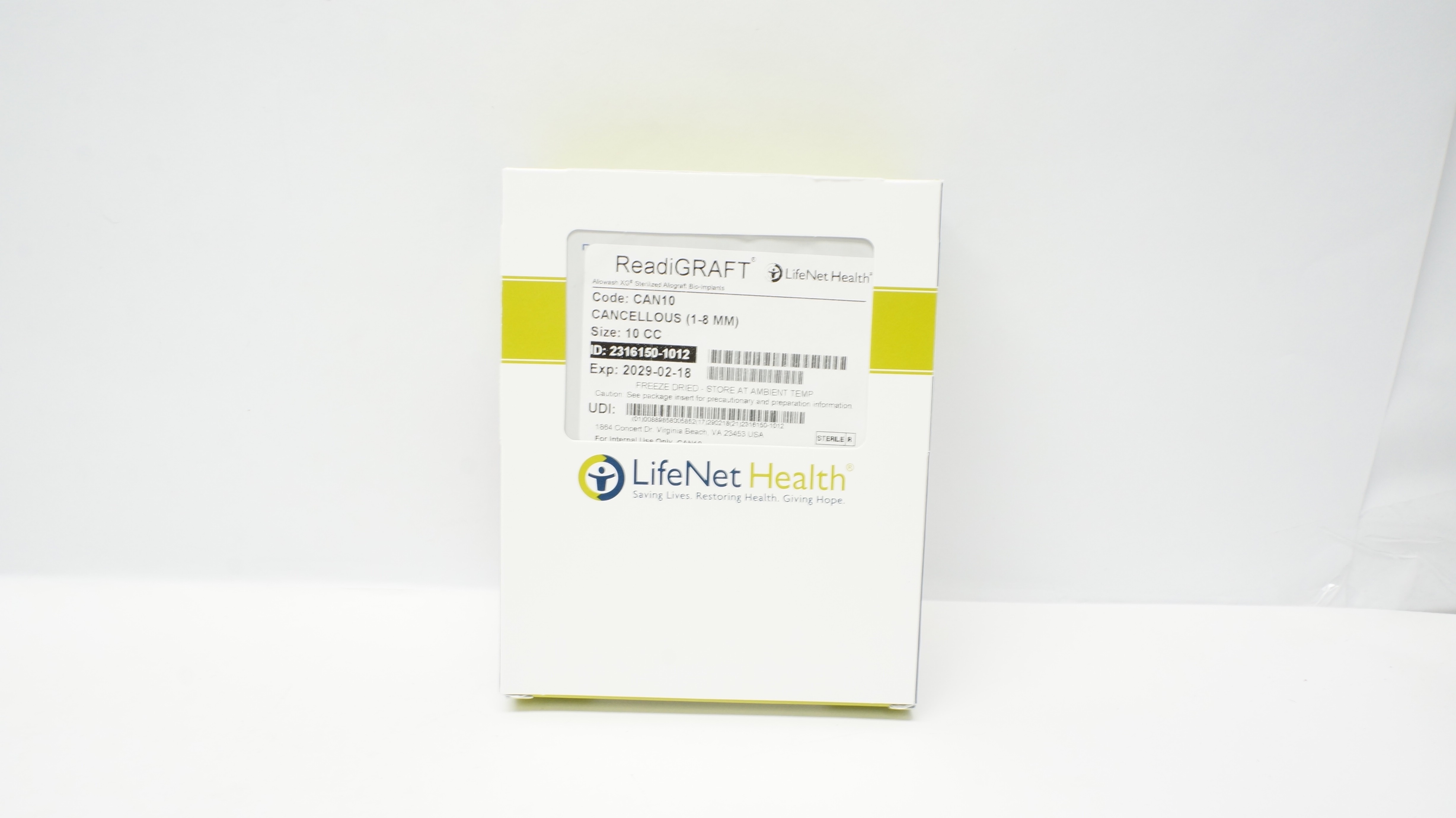 LifeNet Health CAN10 ReadiGRAFT Allowsh Bio-Implants 10cc