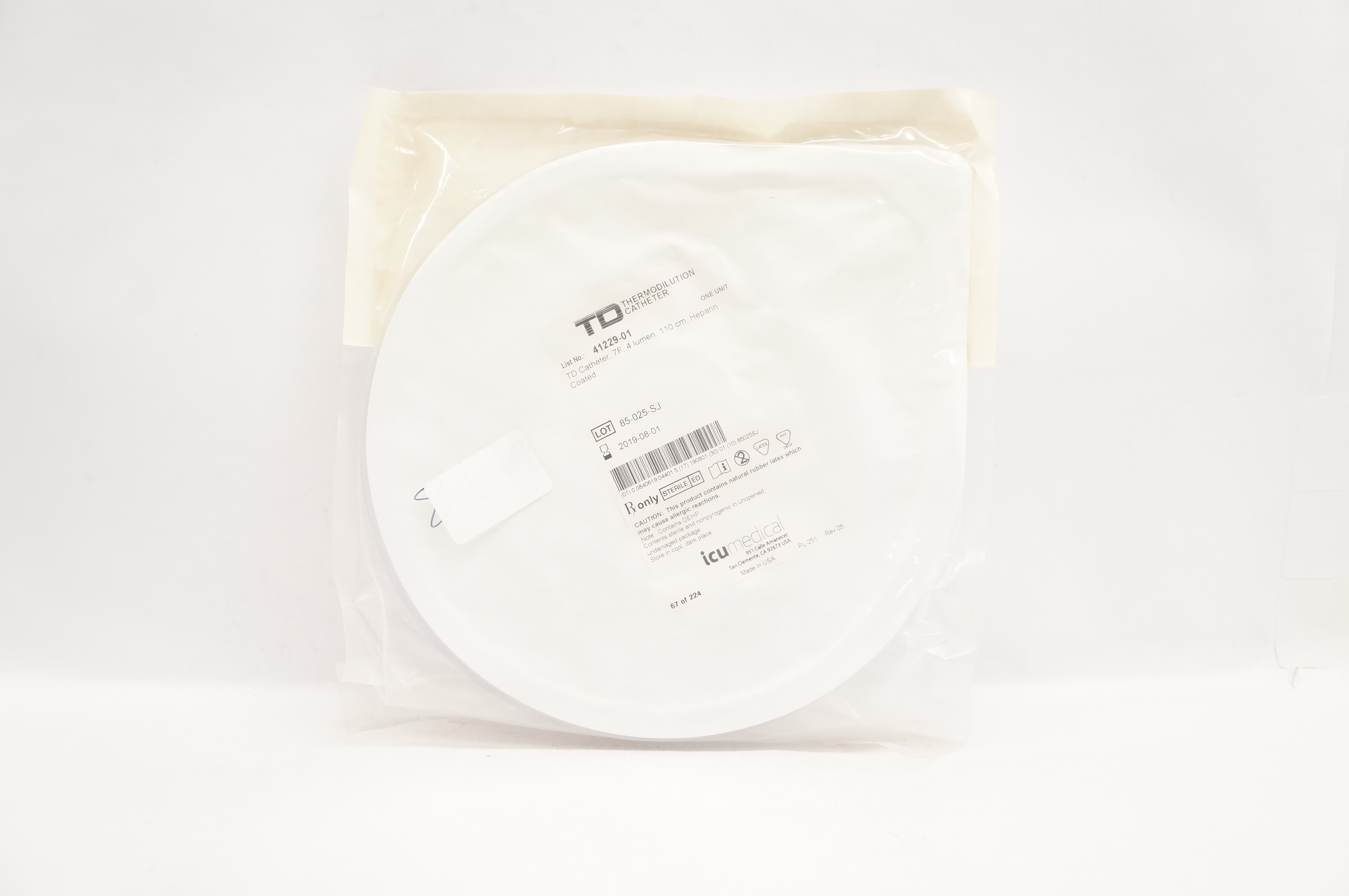 ICUmedical 41229-01 Thermodilution Catheter 110cm Multiflex (x)
