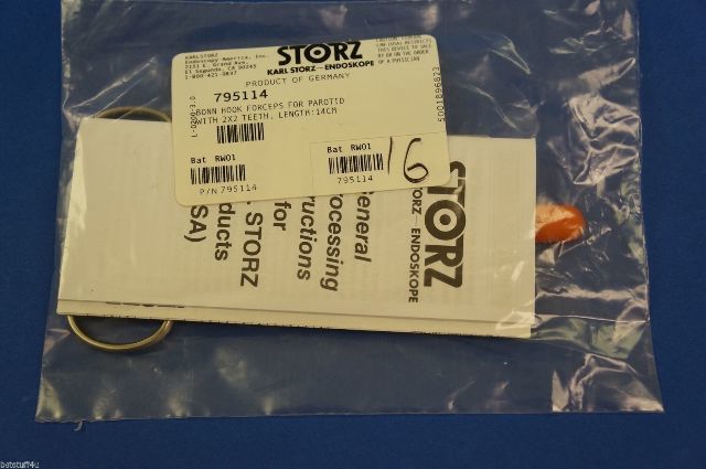 Karl Storz 795114 Bonn Hook Forceps For Parotid With 2x2 Teeth Length 14cm