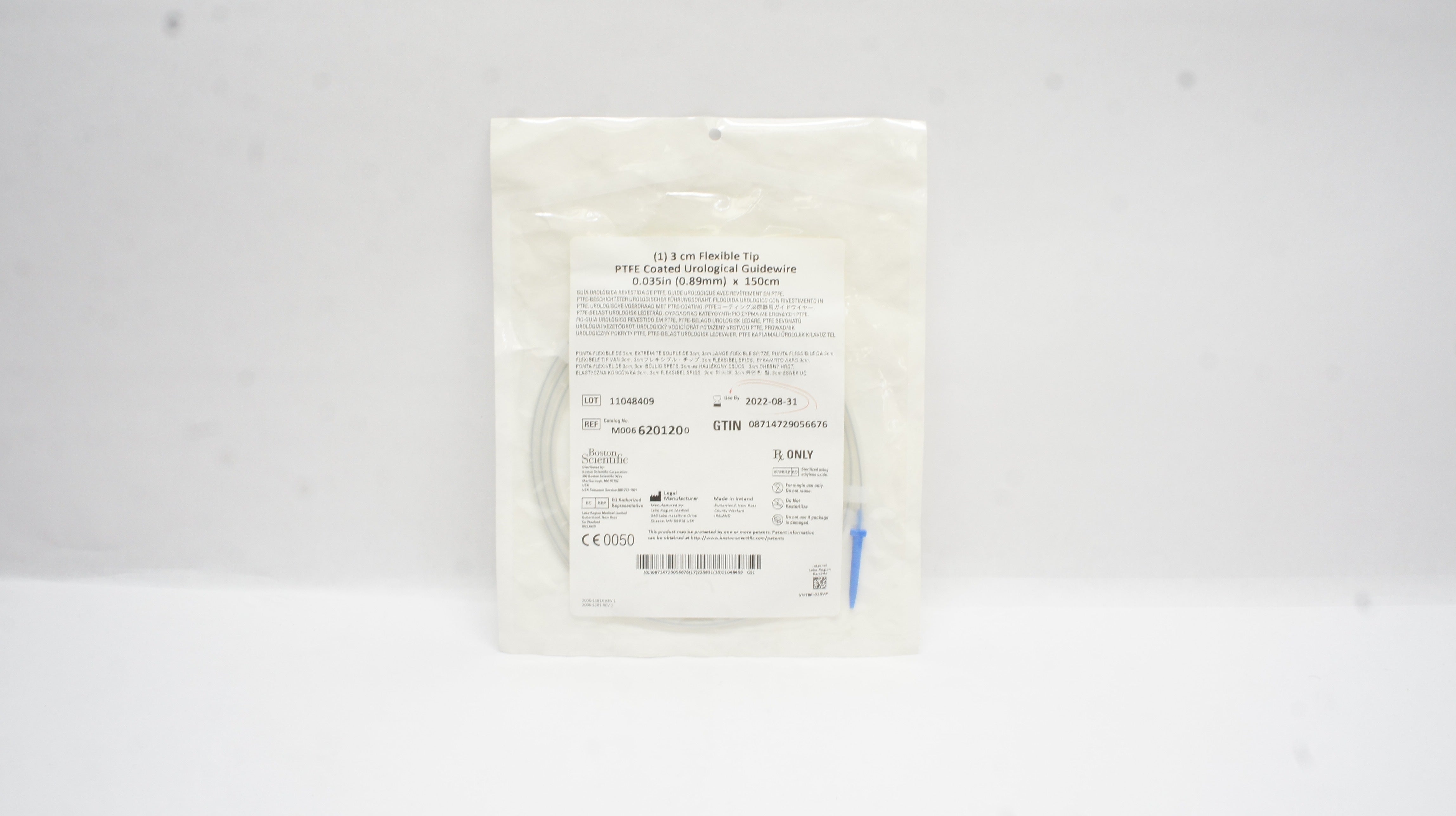 Boston Scientific M0066201200 3cm Flexible Tip PTFE Guidewire 0.035inchx150cm(x)