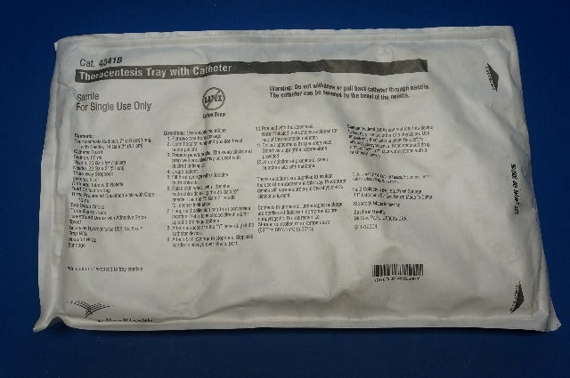 Cardinal Health 4341B Thoracentesis Tray with Cath (x) ~ Box of 10