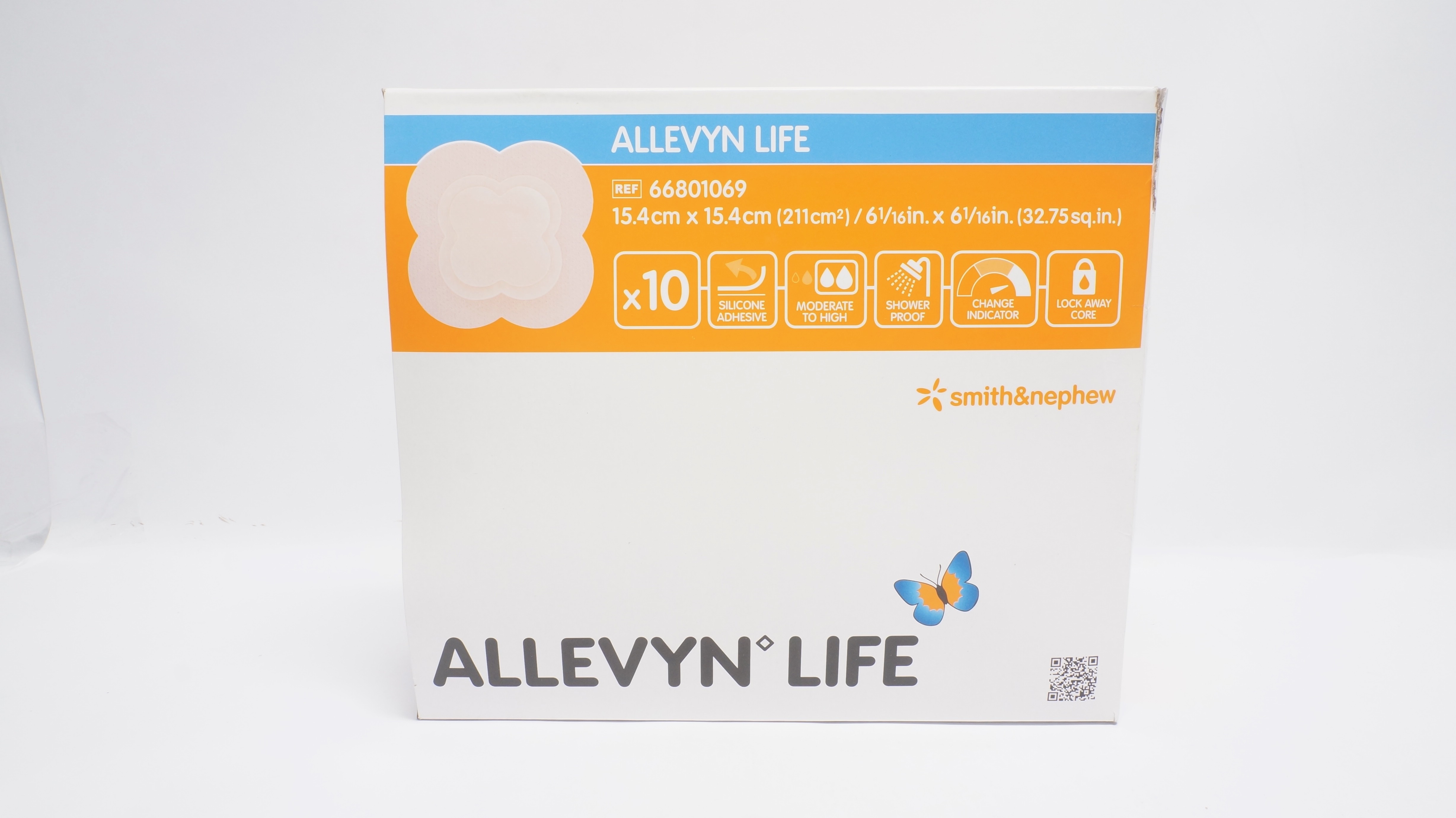 Smith&Nephew 66801069 ALLEVYN LIFE 6-1/16inch x 6-1/16inch (x) - Box of 10