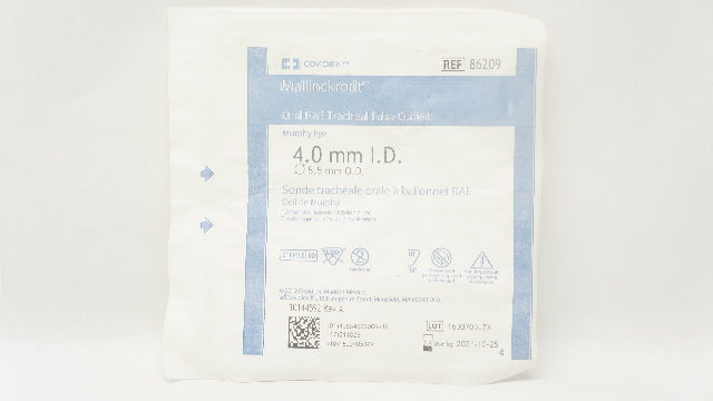 Covidien 86209 Mallinckrodt Oral RAE Tracheal Tube Cuffed 4.0 x 5.5mm (x)