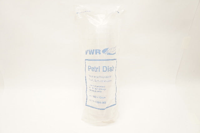 VWR 25384-088 Petri Disk Polystyrene Disposable Sterile, Semi-Stackable 100x15mm