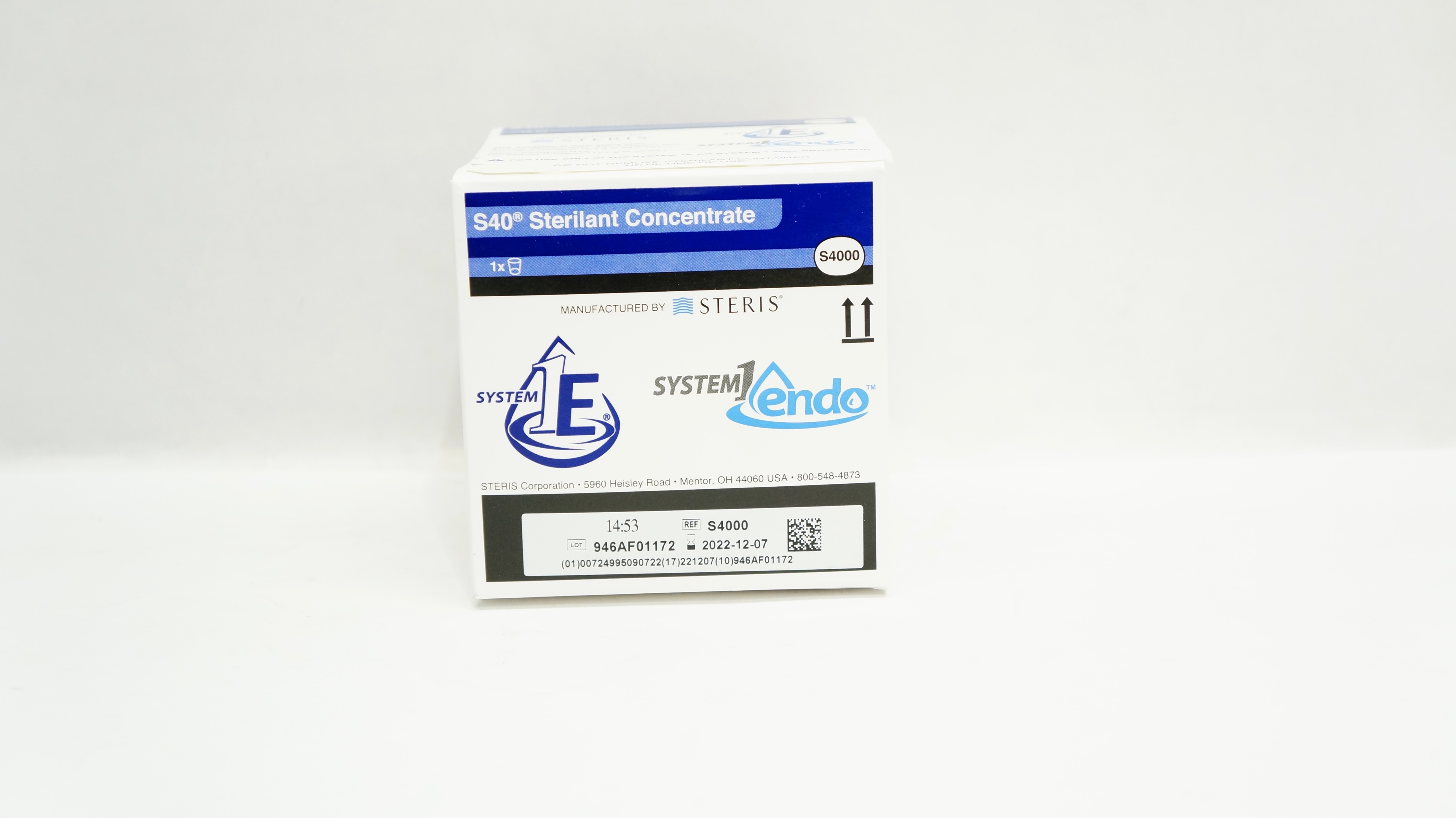Steris S4000 S40 Sterilant Concentrate System1 Endo (x)