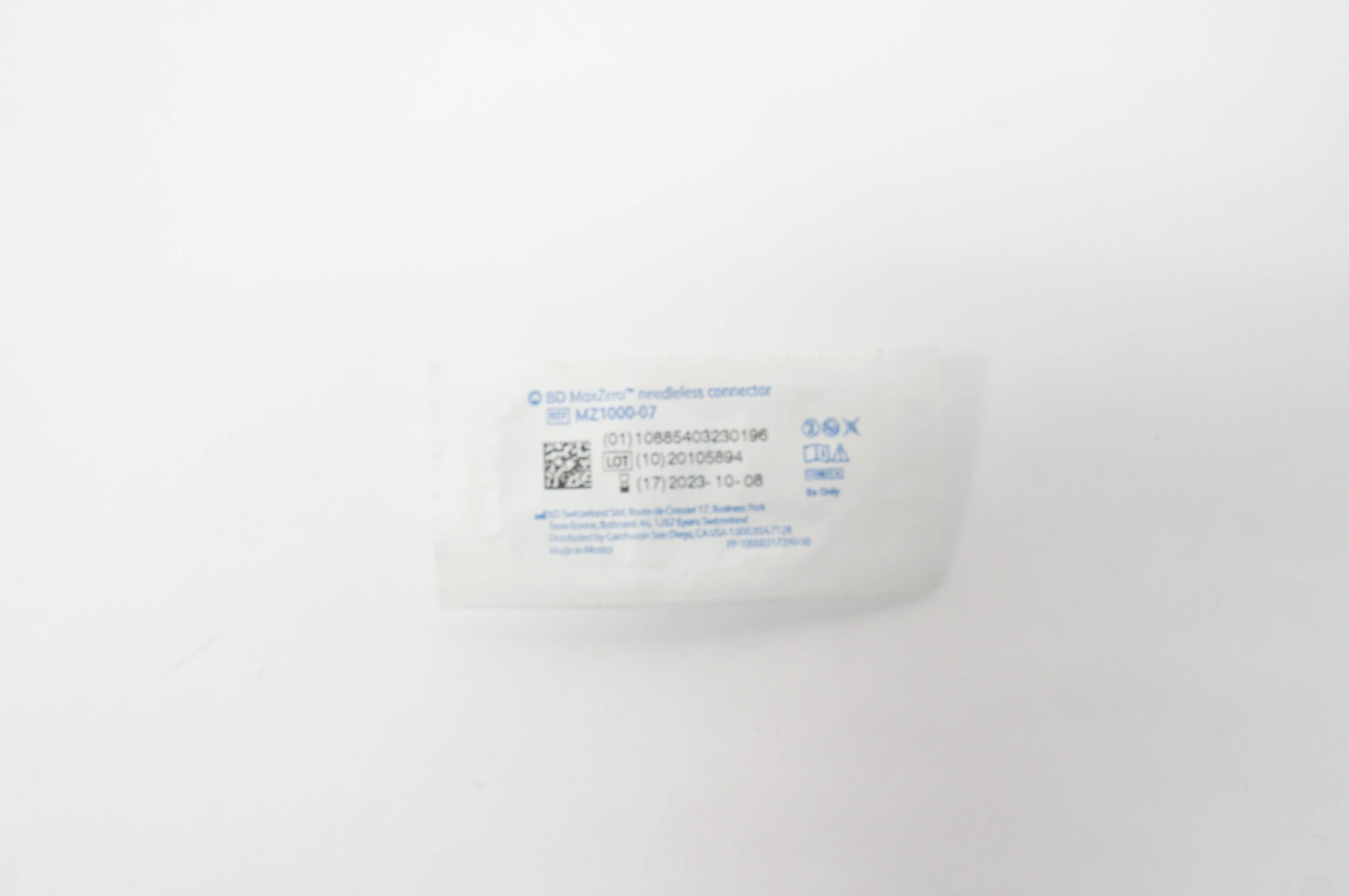 BD MZ1000-07 MaxZero Ndleless Connector (x)