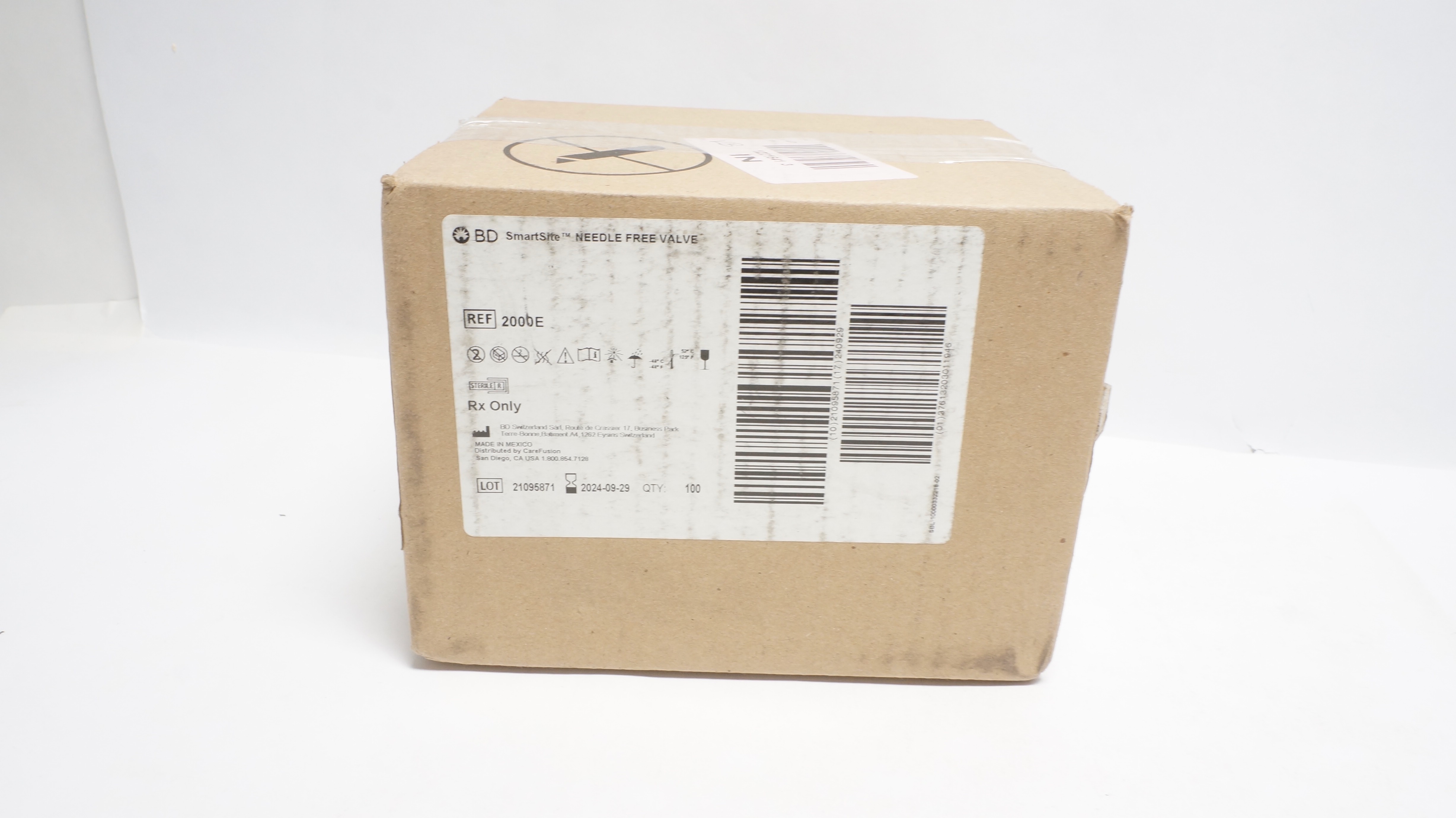 Covidien 462000E Kangaroo Milk Straw with ENFit Connection 2in - Case of 100(x)