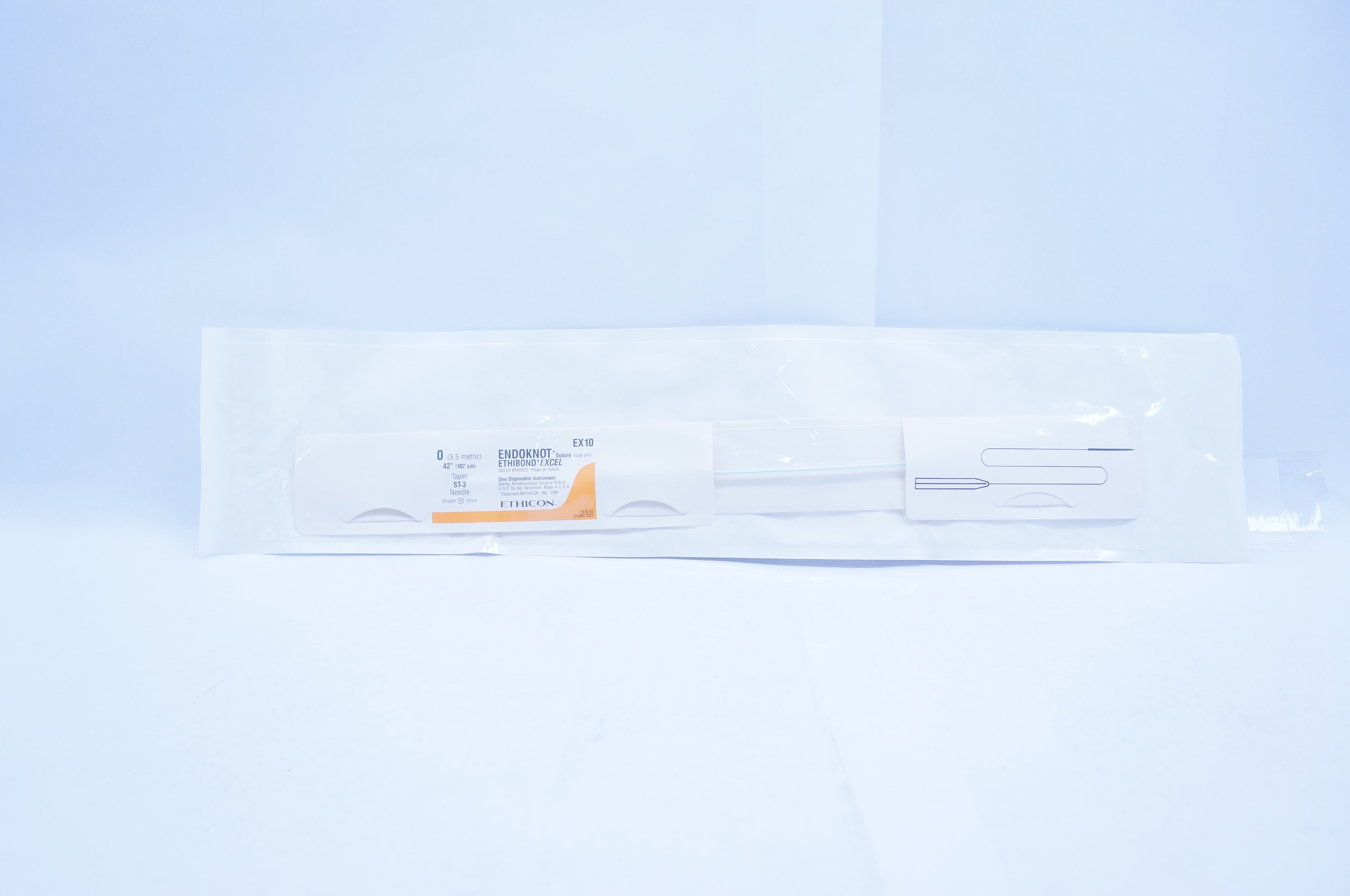 Ethicon EX10 Endoknot Stre w/Ethibond Excel Taper ST-3 Ndle 42inch (x)