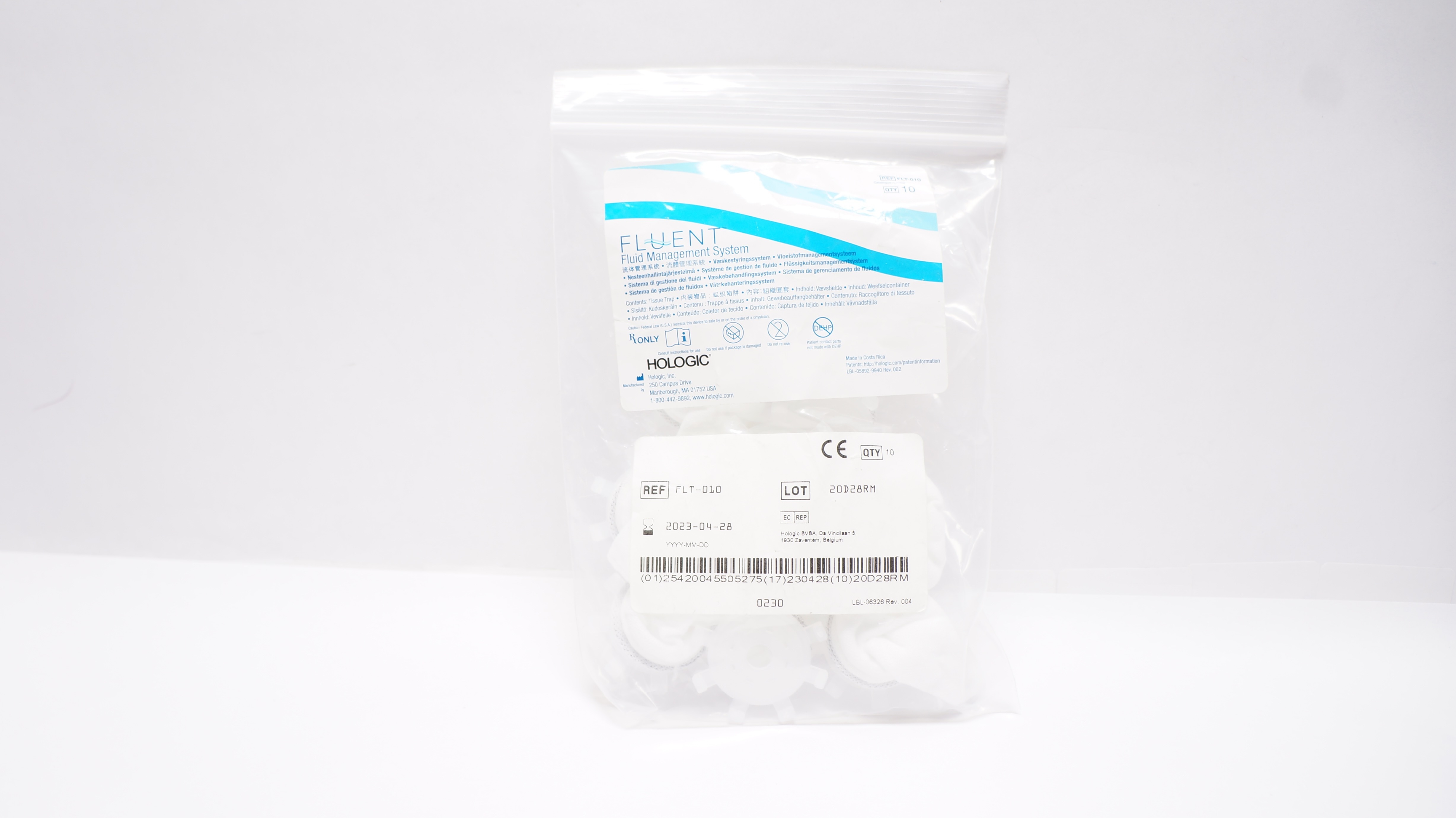 Hologic FLT-010 Fluent Fluid Management System (x) - Pack of 10