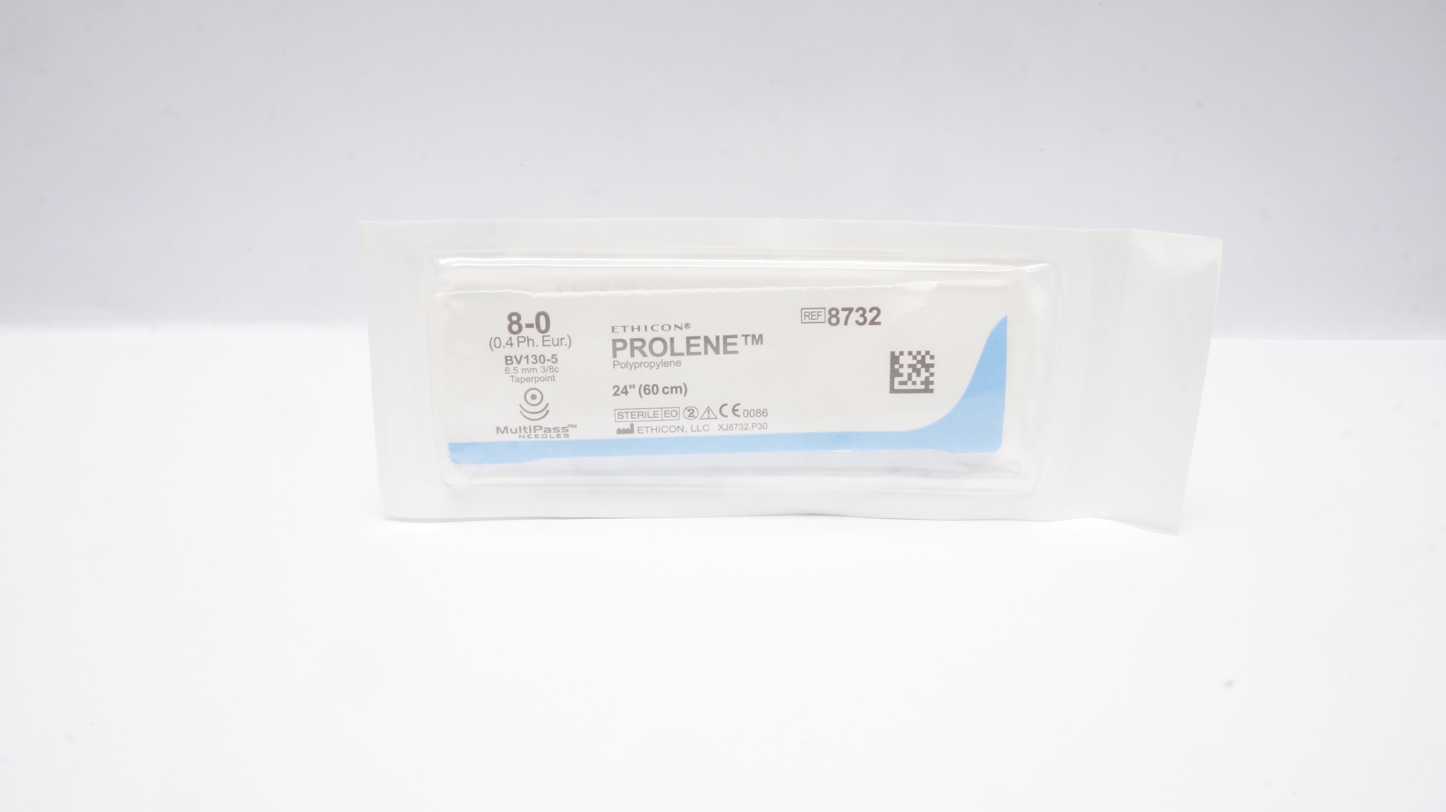 Ethicon 8732 8-0 PROLENE Stre BV130-5 6.5mm x 3/8c Taperpoint 24inch (x)