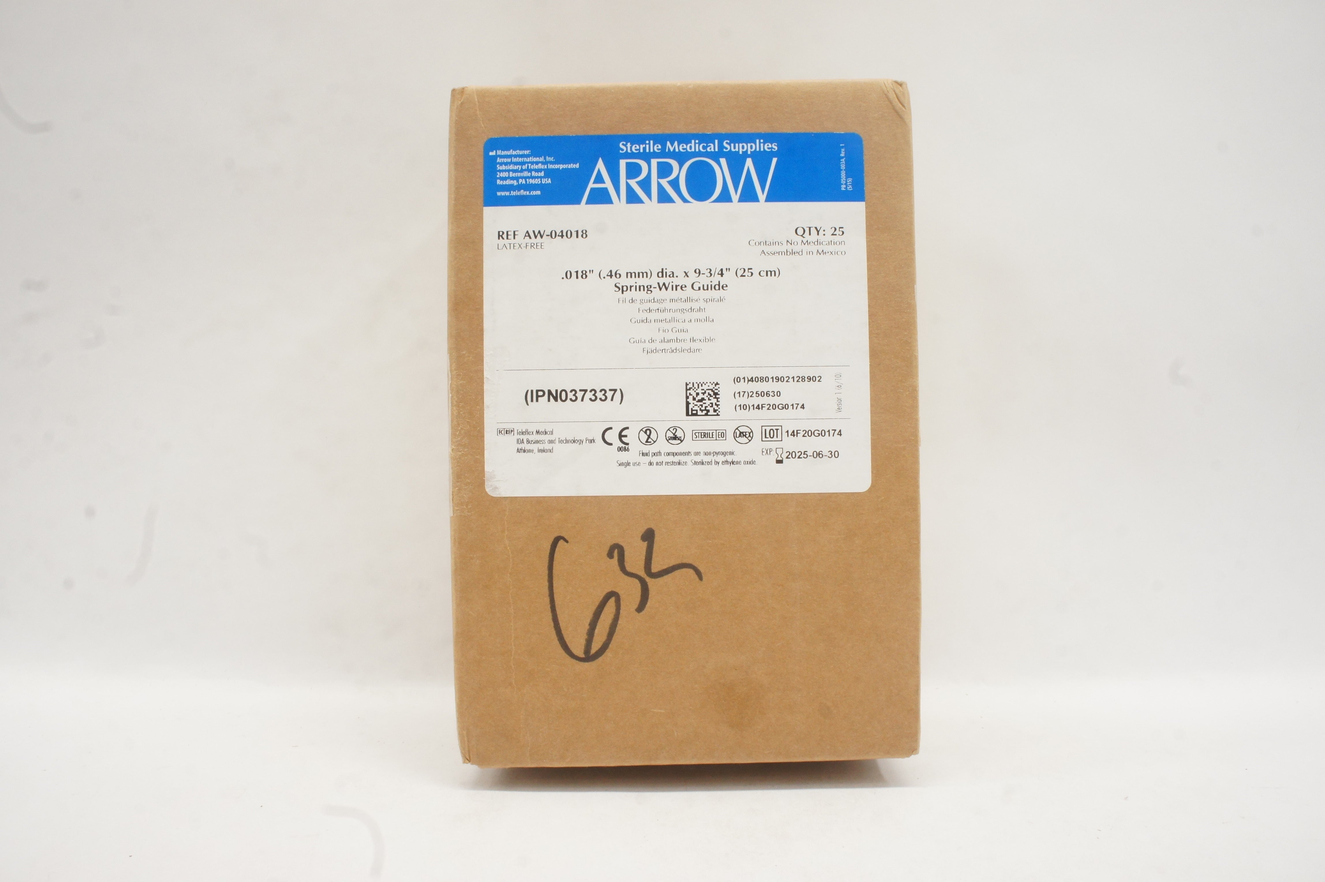 Arrow AW-04018 Spring-Wire Guide .018in x 9-3/4in Straight Soft Tip - Case of 25