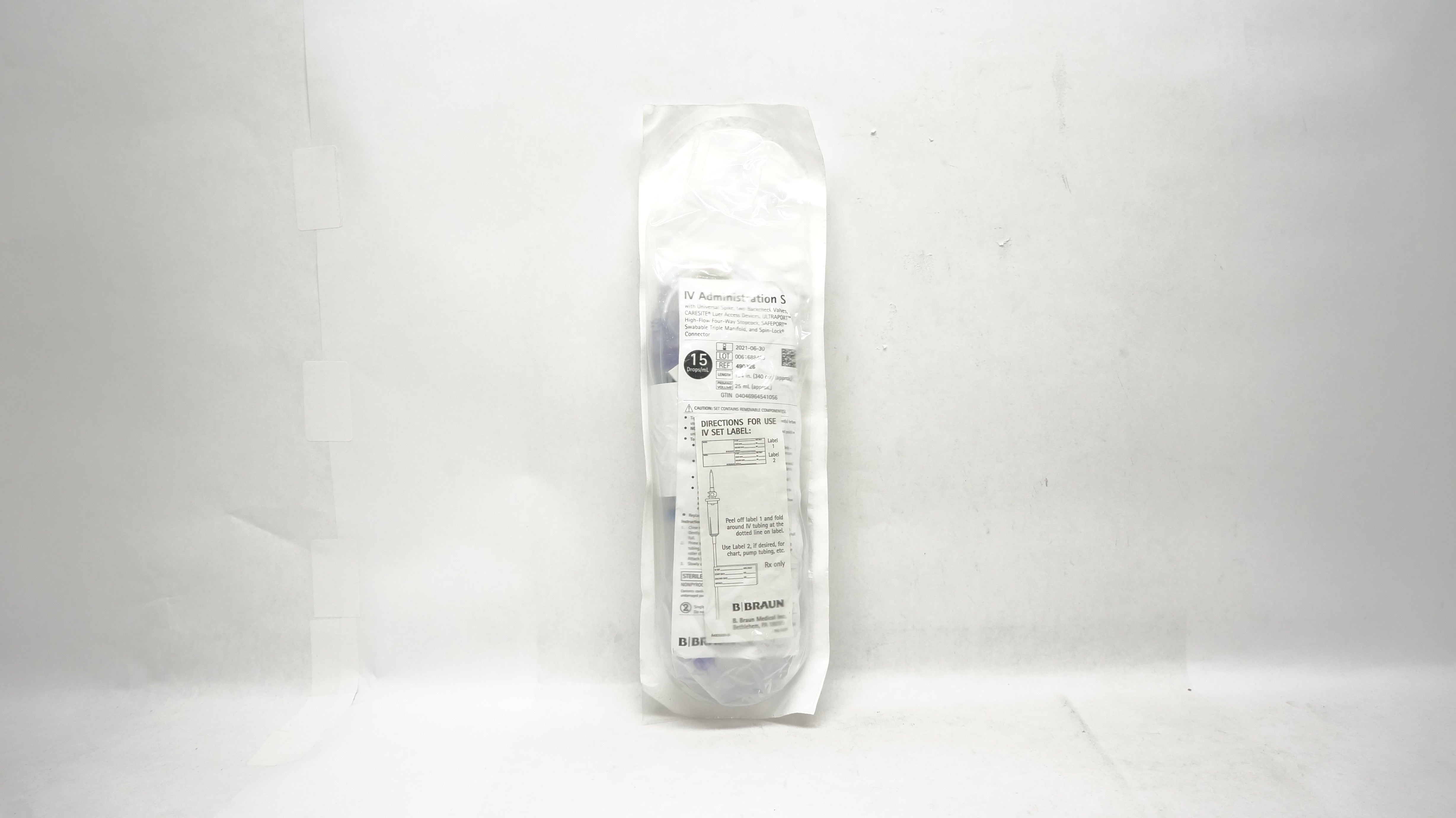 Braun 490326 IV Administration Set 134inch, 25mL, 15 Drops/mL (x)