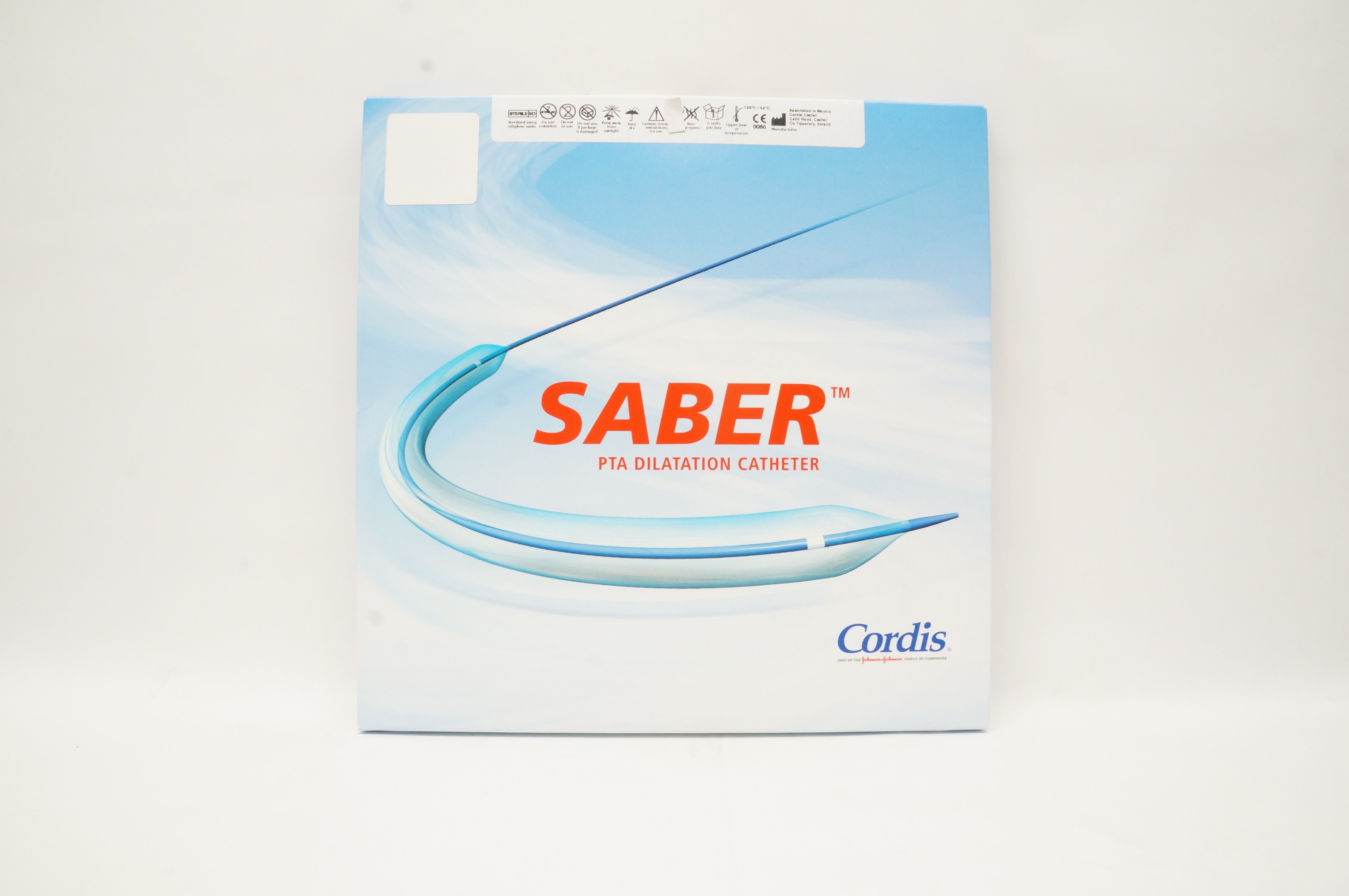 Cordis 48003006X Saber PTA Dilatation Cath. 0.018in, 3.0mm x 6cm x 150cm (x)