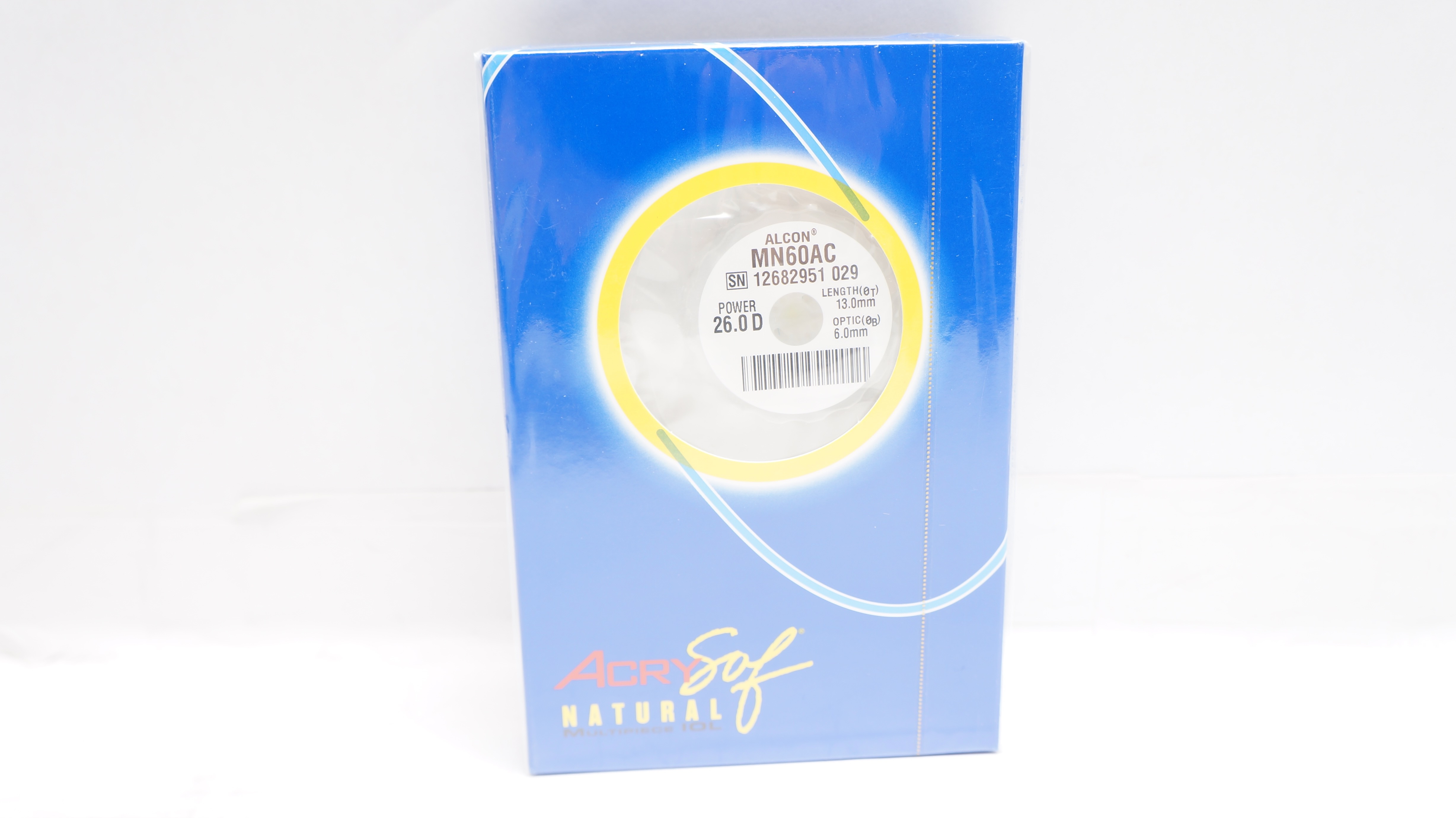Alcon MN60AC AcrySof Natural Intaocular Lens 26.0D Length 13mm Optic 6.0mm (x)