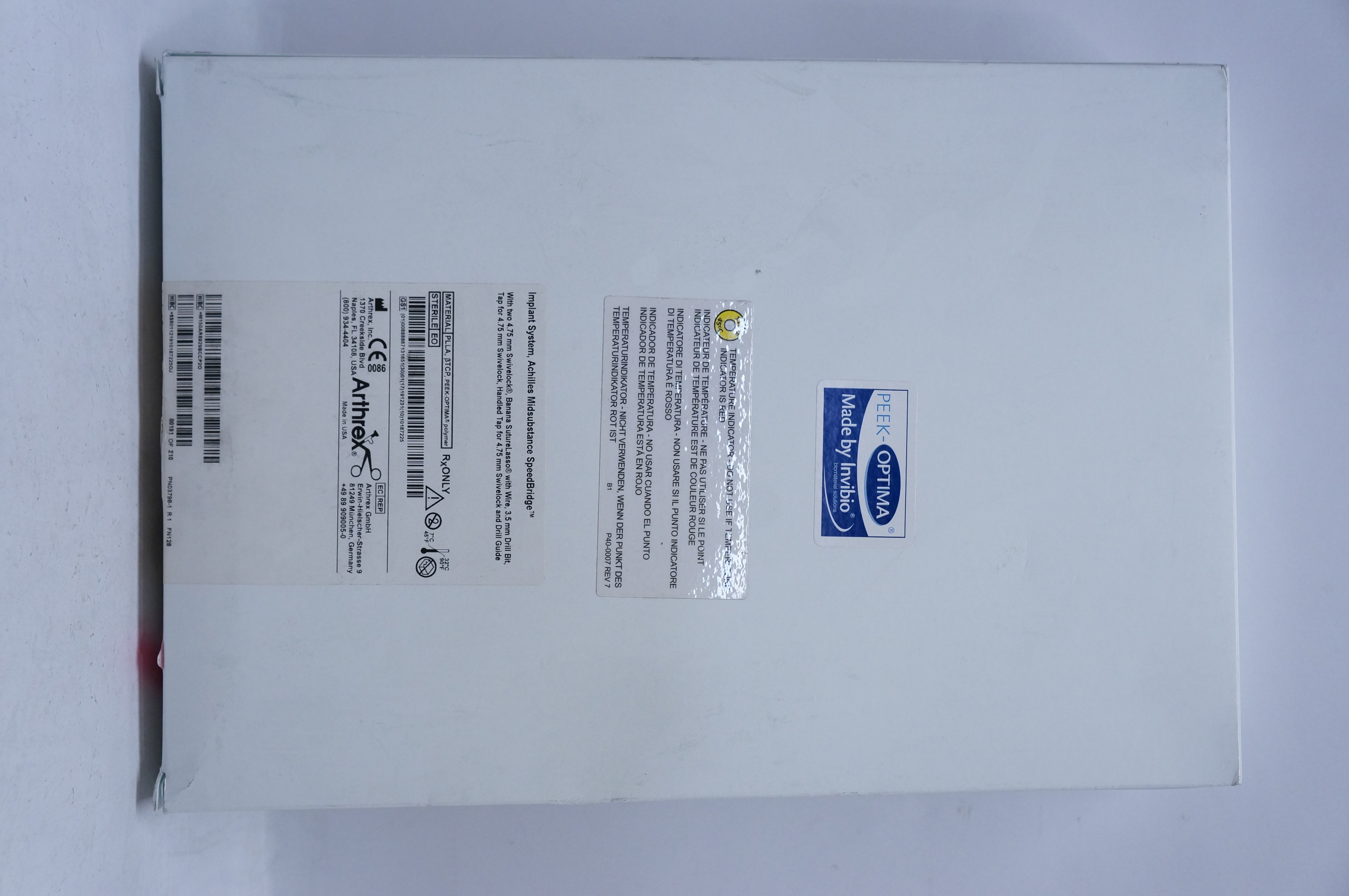 Arthrex AR-8929BC-CP Implant System, Achilles Midsubstance SpeedBridge (x)