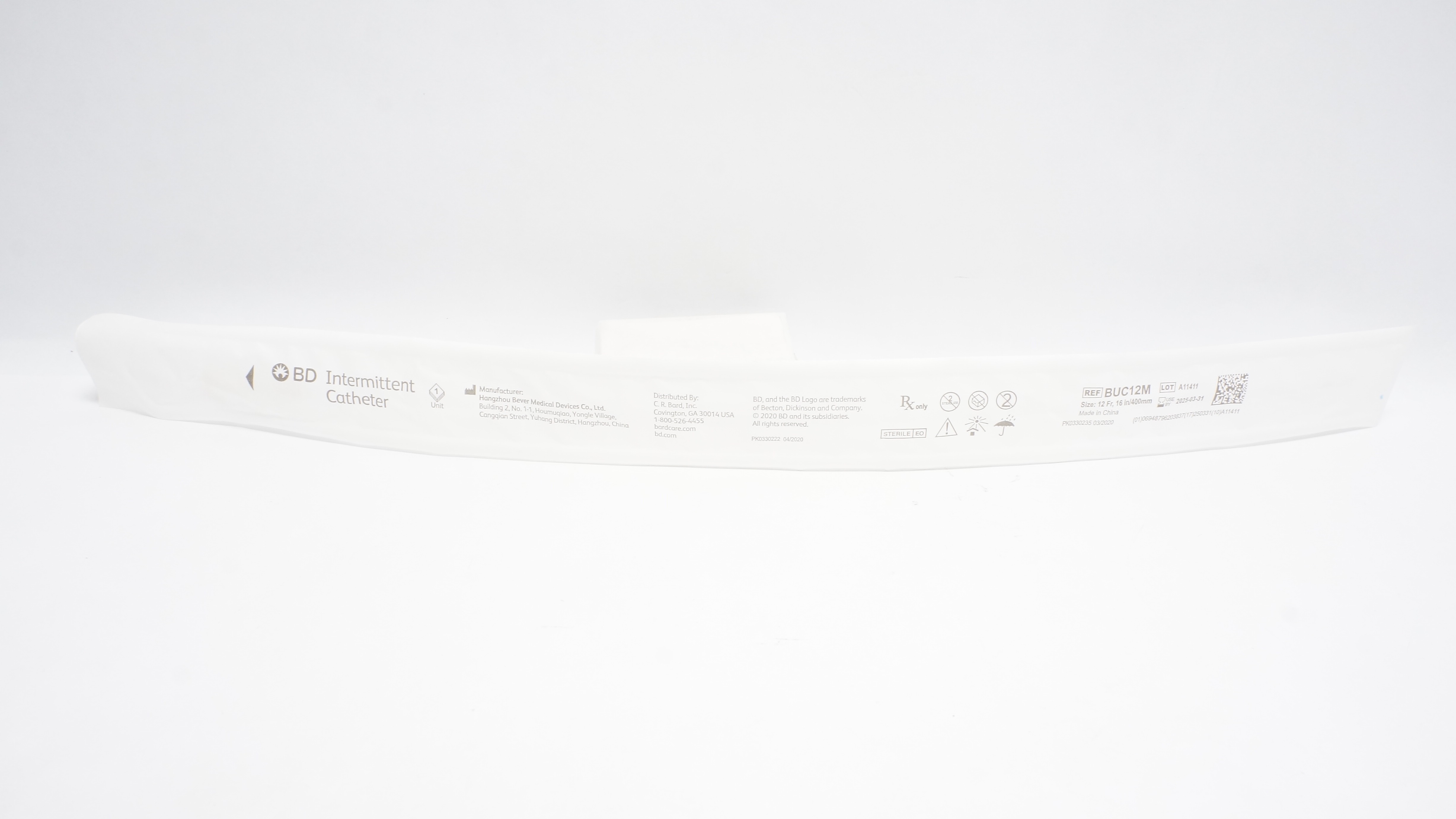 BD BUC12M Intermittent Cath. 12Fr., 16In/400mm (x)