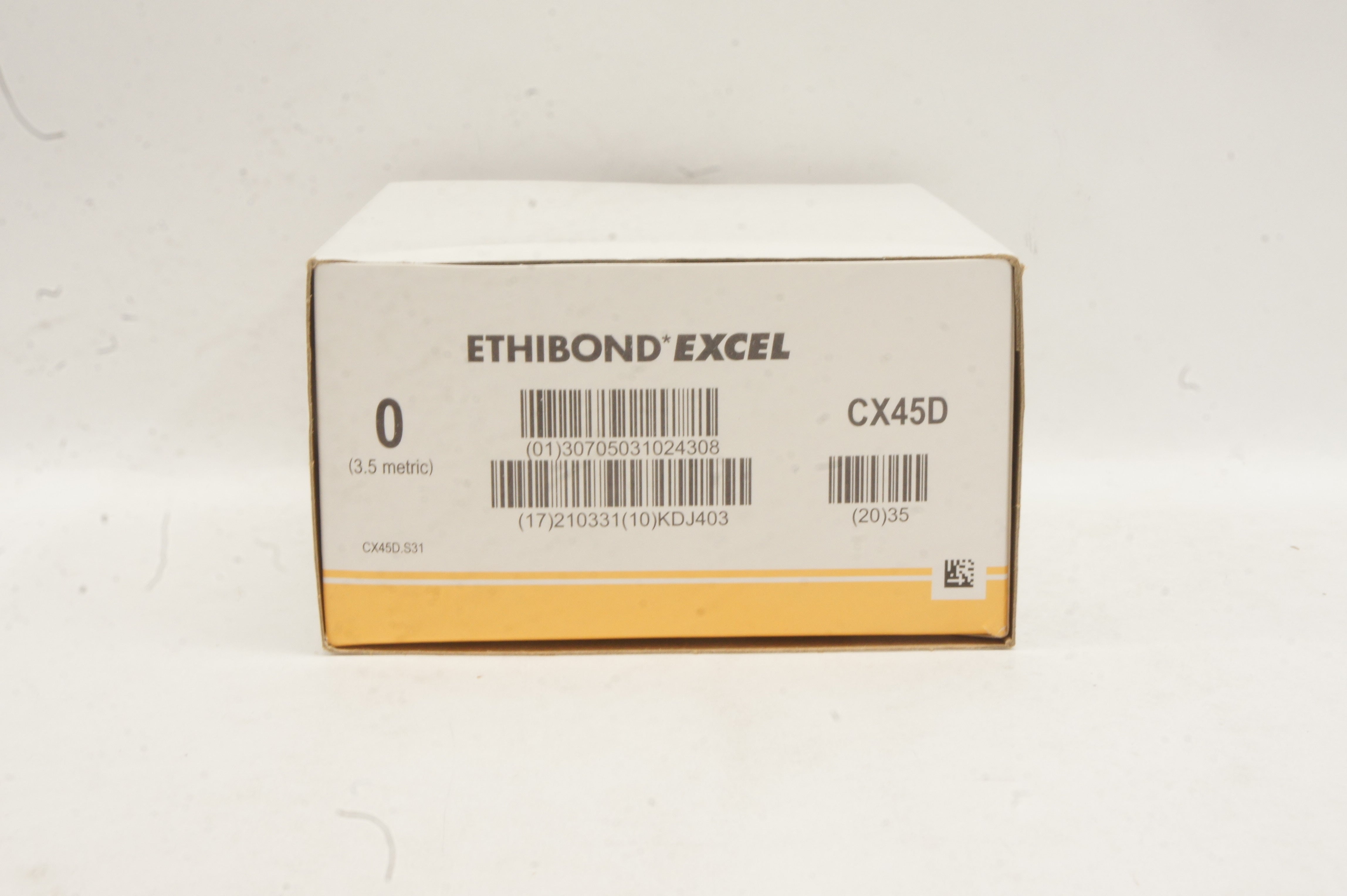 Ethicon CX45D 0 Ethibond Excel MO 26mm 1/2c Taper 18inch - Box of 11 (x)
