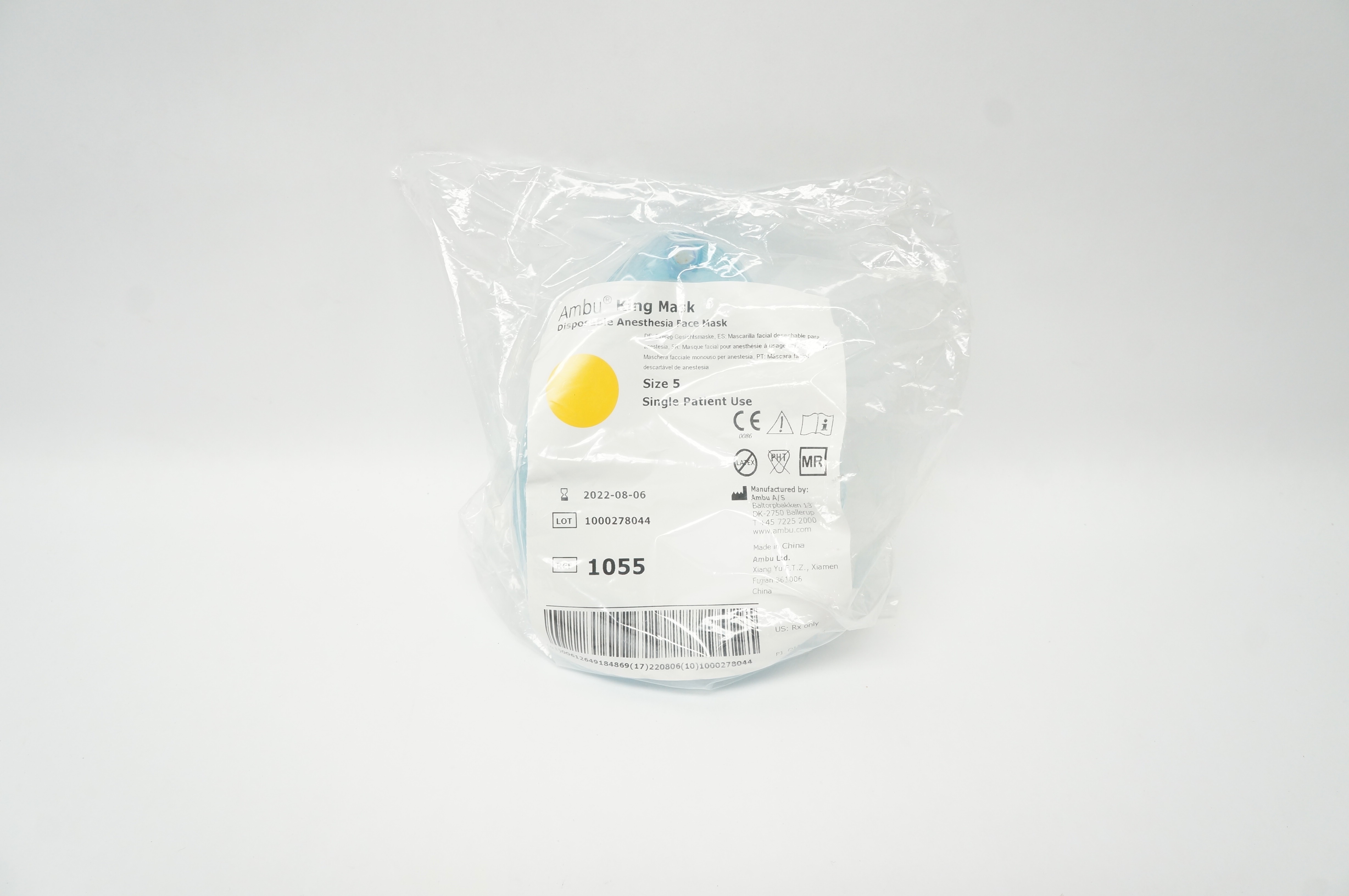AMBU 1055 King Disposable Anesthesia Face Mask Size 5 (x)
