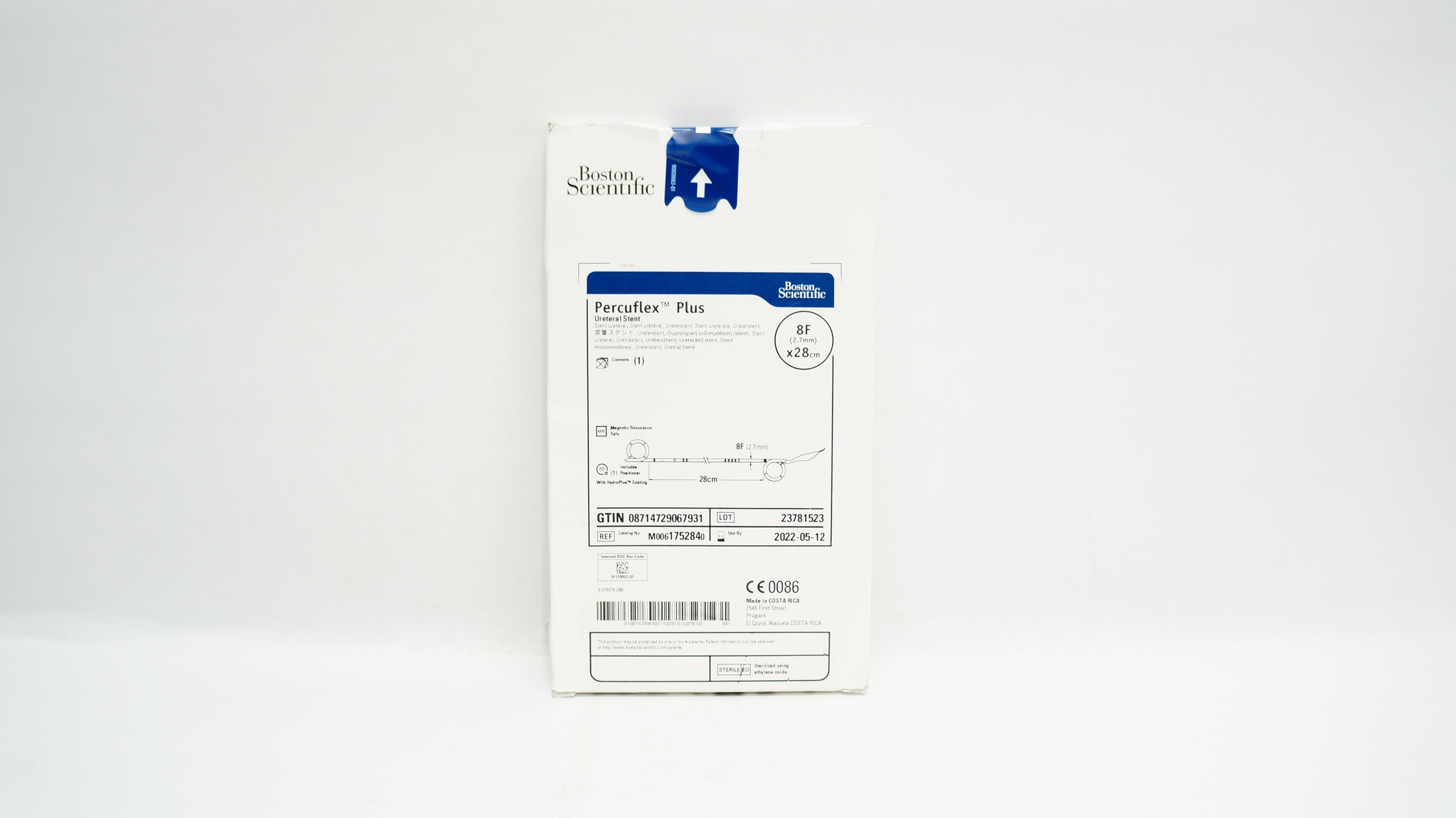Boston Scientific M0061752840 Percuflex Plus Ureteral Stnt 8F x 28cm (x)