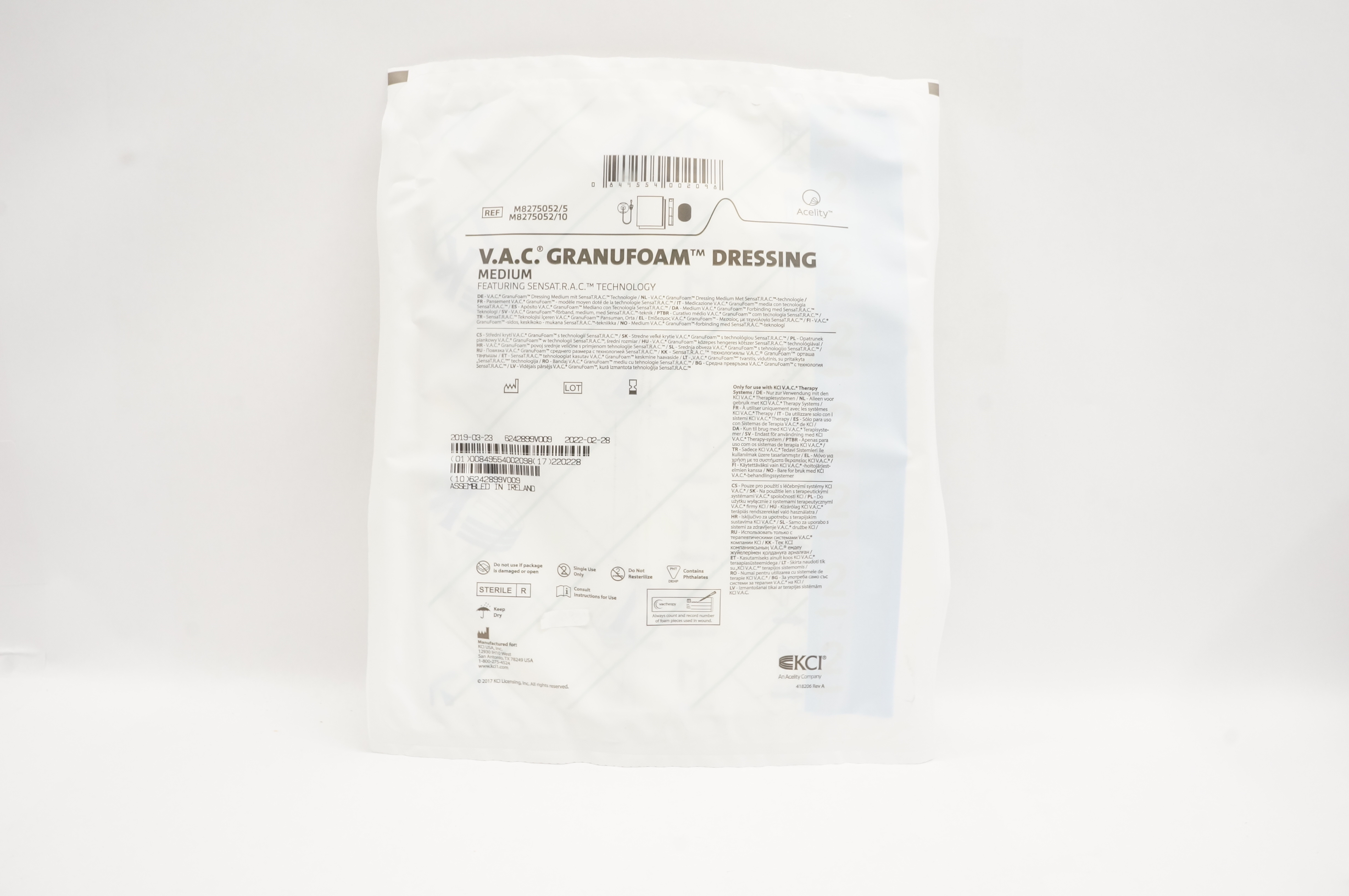 KCI M8275052/5 Acelity V.A.C. Granufoam Dressing Medium