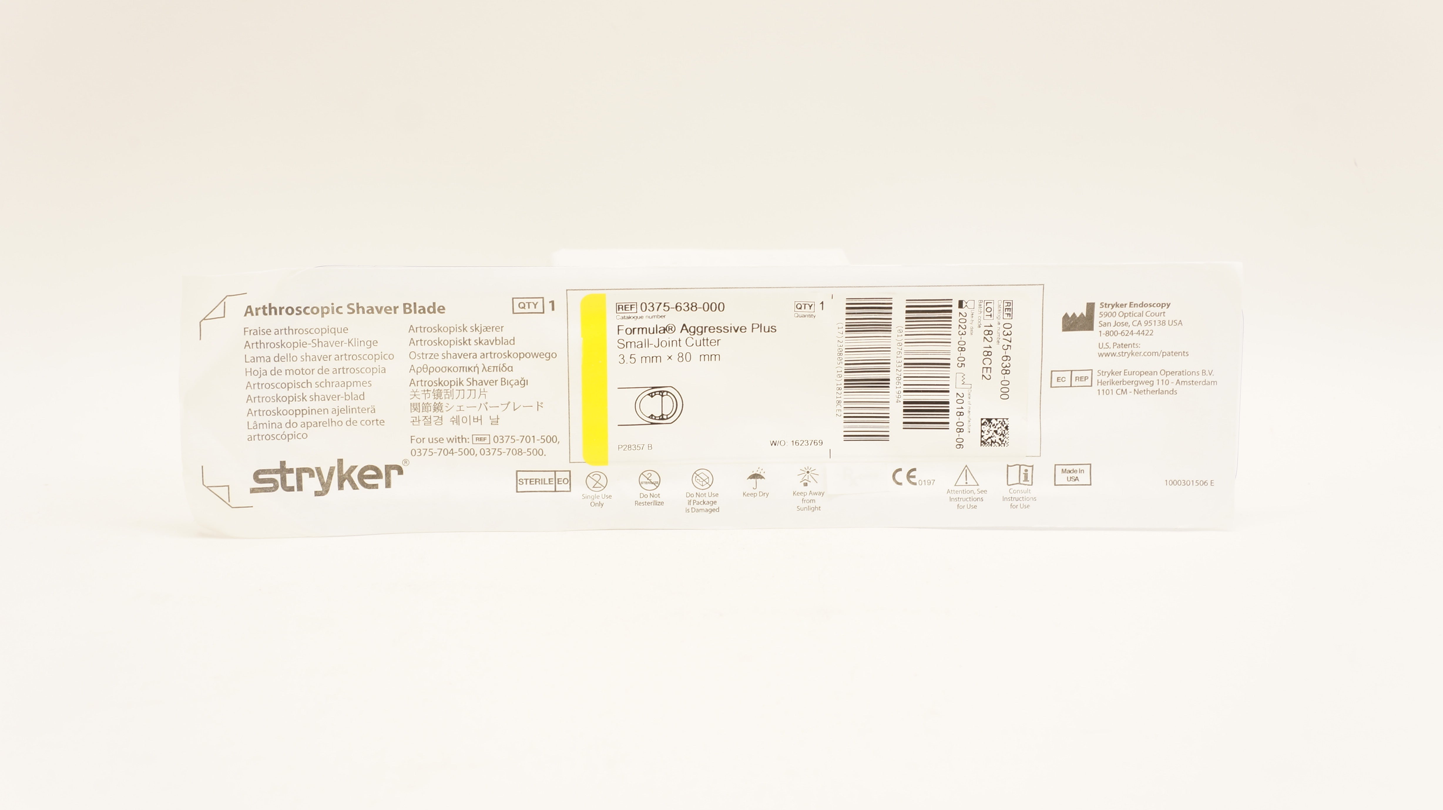 Stryker 0375-638-000 Formula 3.5mm Aggressive Cutter Small Joint