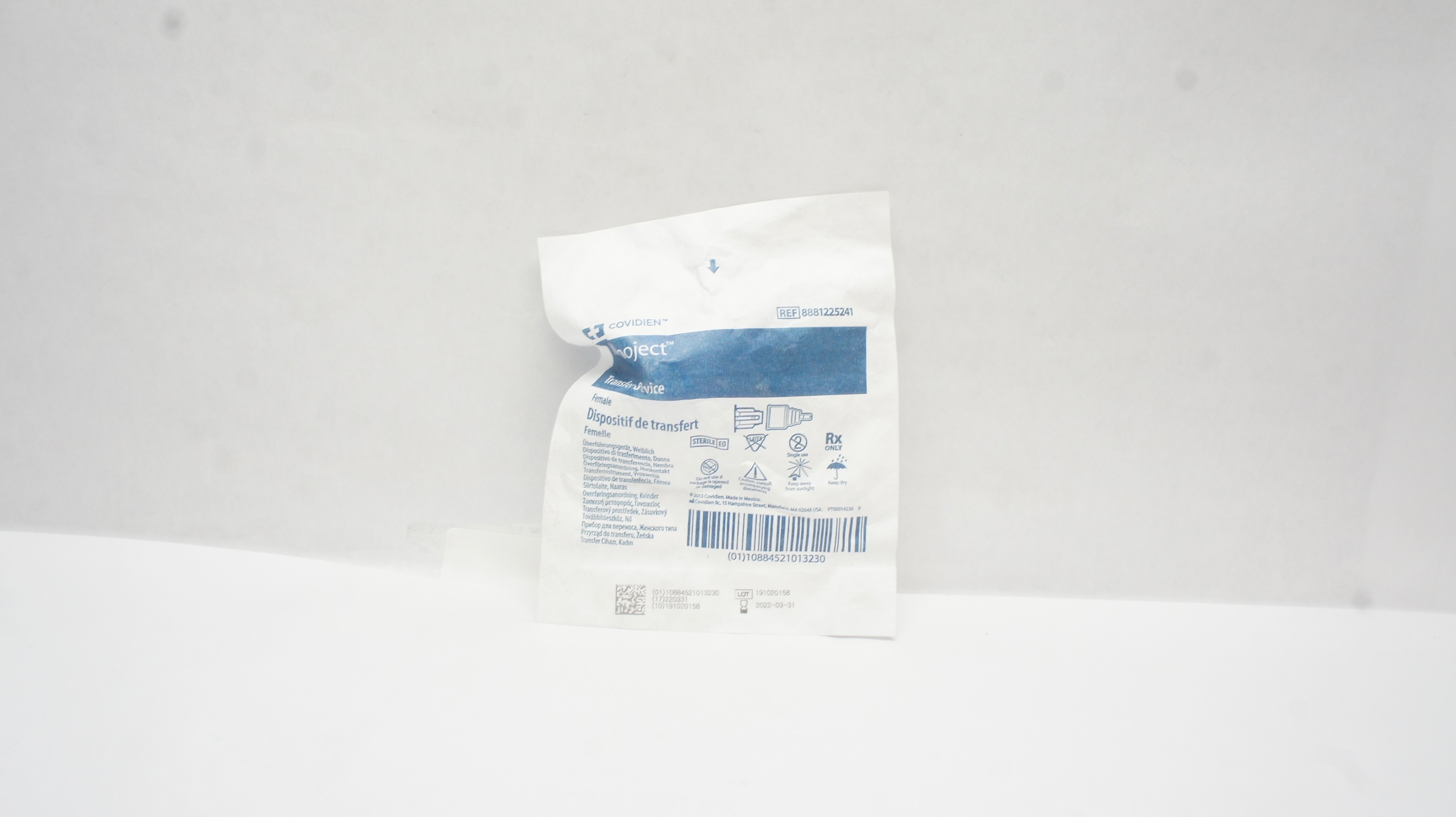 Covidien 8881225241 Monoject Transfer Device Female (x)