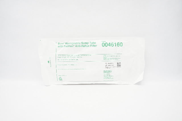 Bard 0046160 Nasogastric Sump Tube With PreVent Anti-Reflux Filter 16Fr (x)
