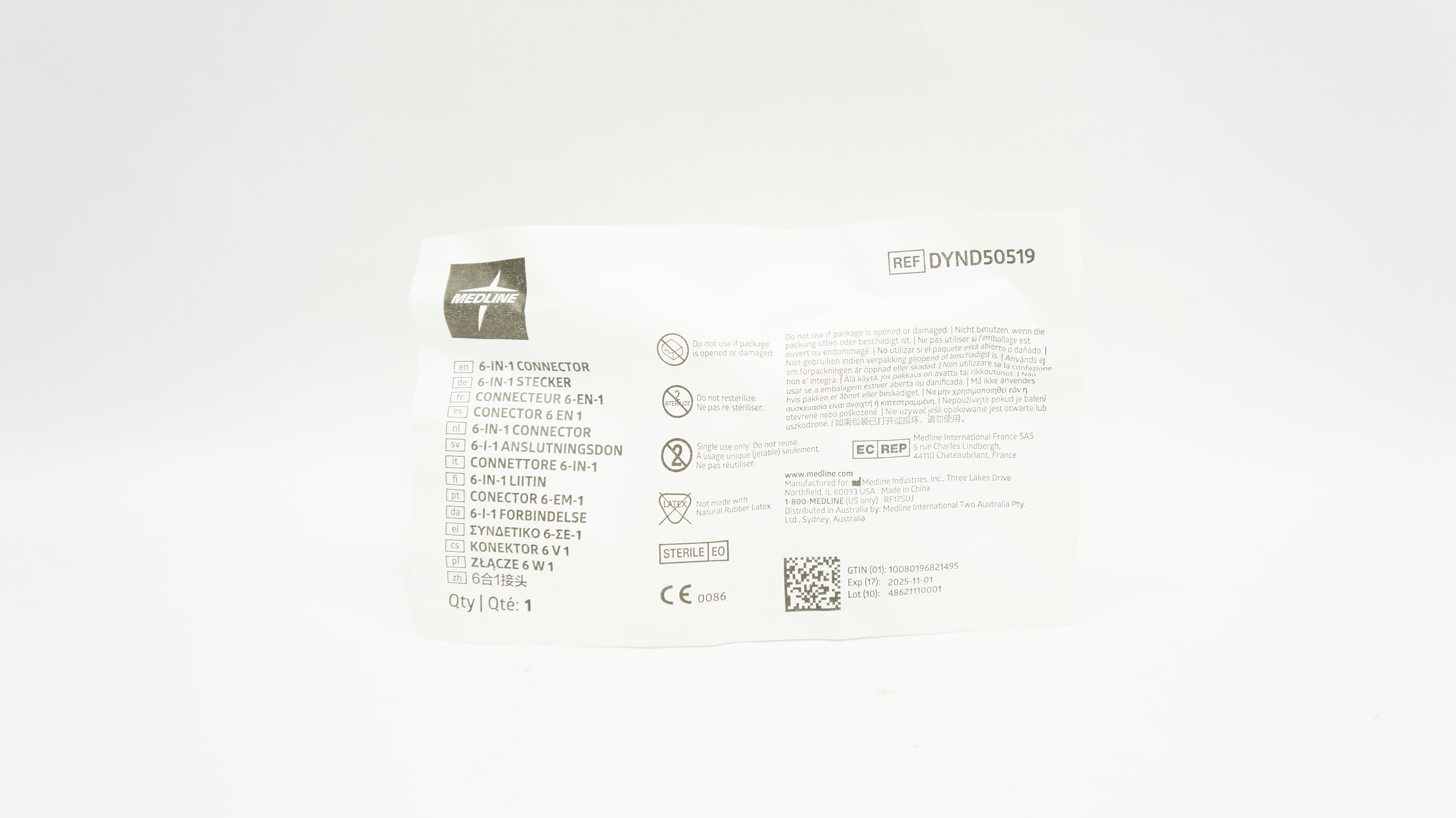 Medline DYND50519 6-IN-1 Connector