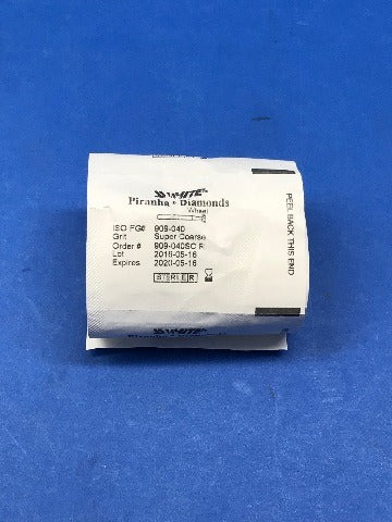 SS White 909-040 Piranha Diamonds Wheel Super Coarse ~ Roll of 25