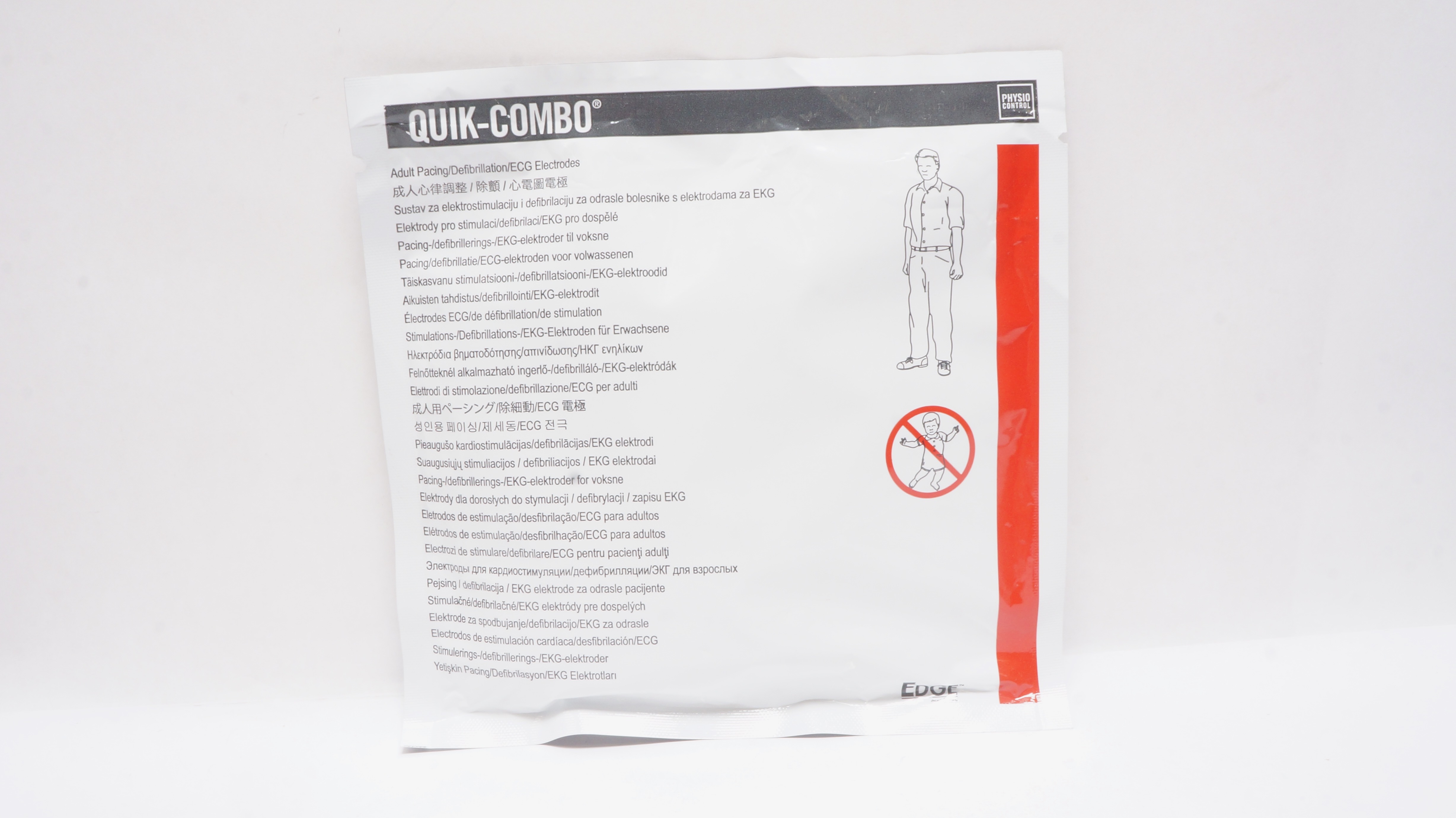 Physio-Control 11996-000091 Quick-Combo Pacing/Defibrillation/ECG Electrodes