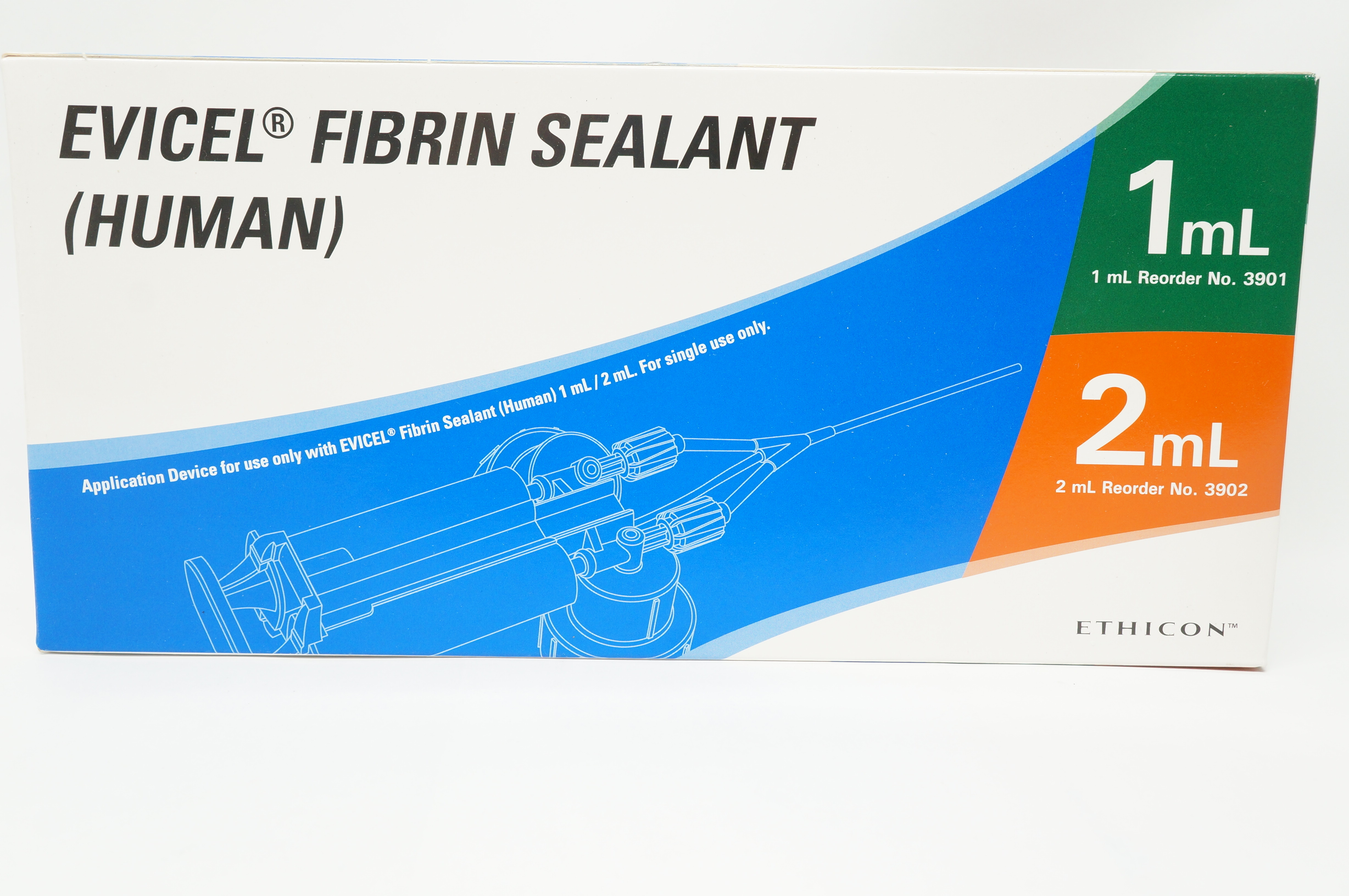 Ethicon 3901/2 Evicel Omrix Fibrin Sealant, Human 1mL/2mL Application Device (x)