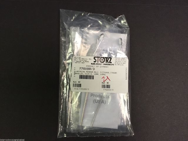 Karl Storz 770100/3 Laryngeal Mirro Forceps 770500 770600 Handles size 0.10mm